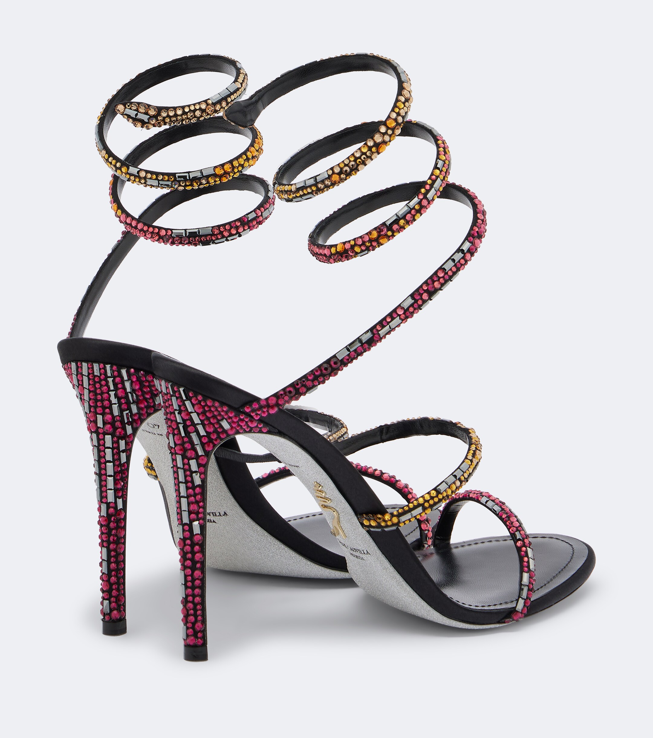 RENÉ CAOVILLA Rene Caovilla Cleo Swarovski-embellished satin sandals