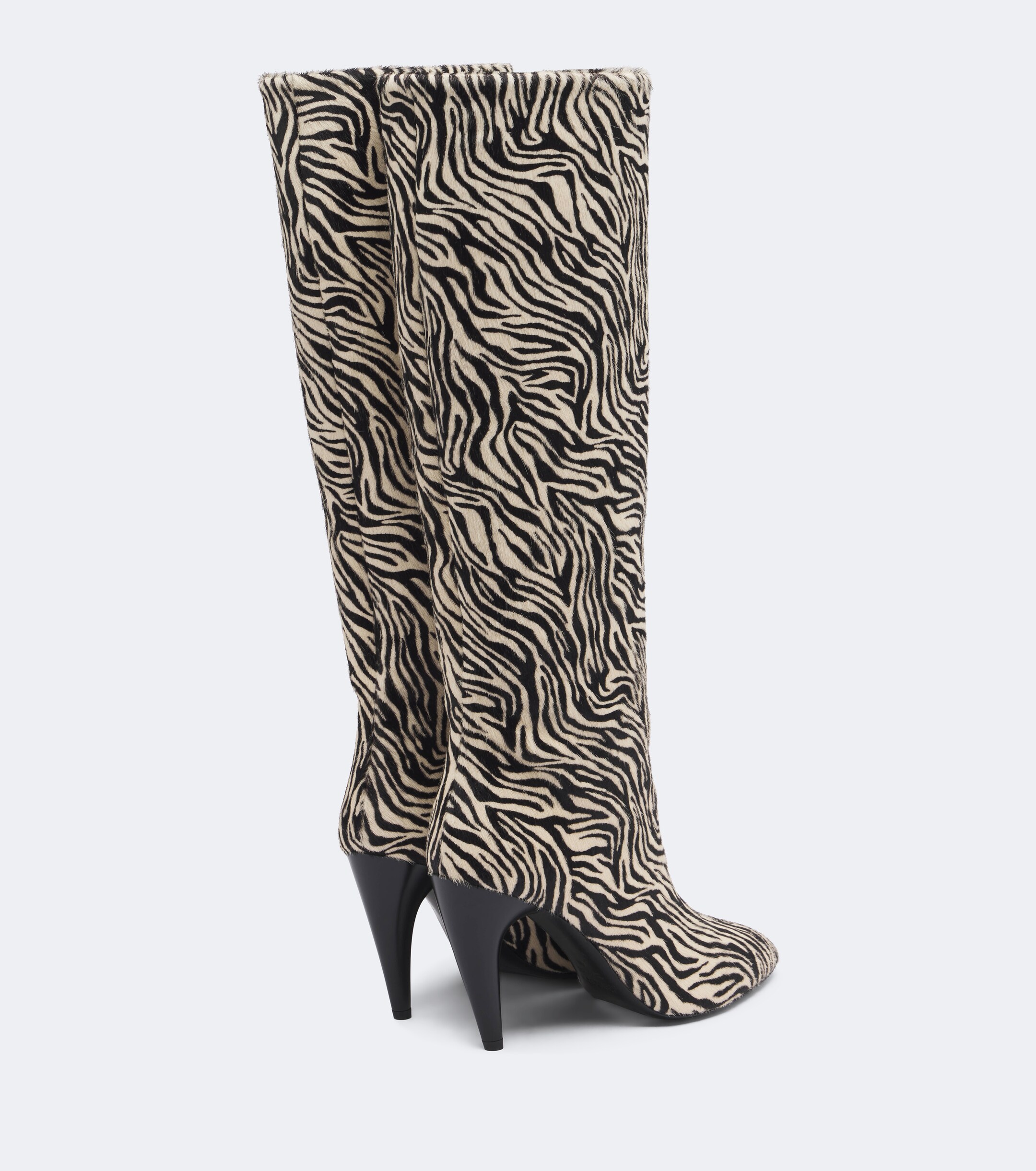 Isabel Marant Isabel Marant Jany zebra-print calf hair knee-high boots