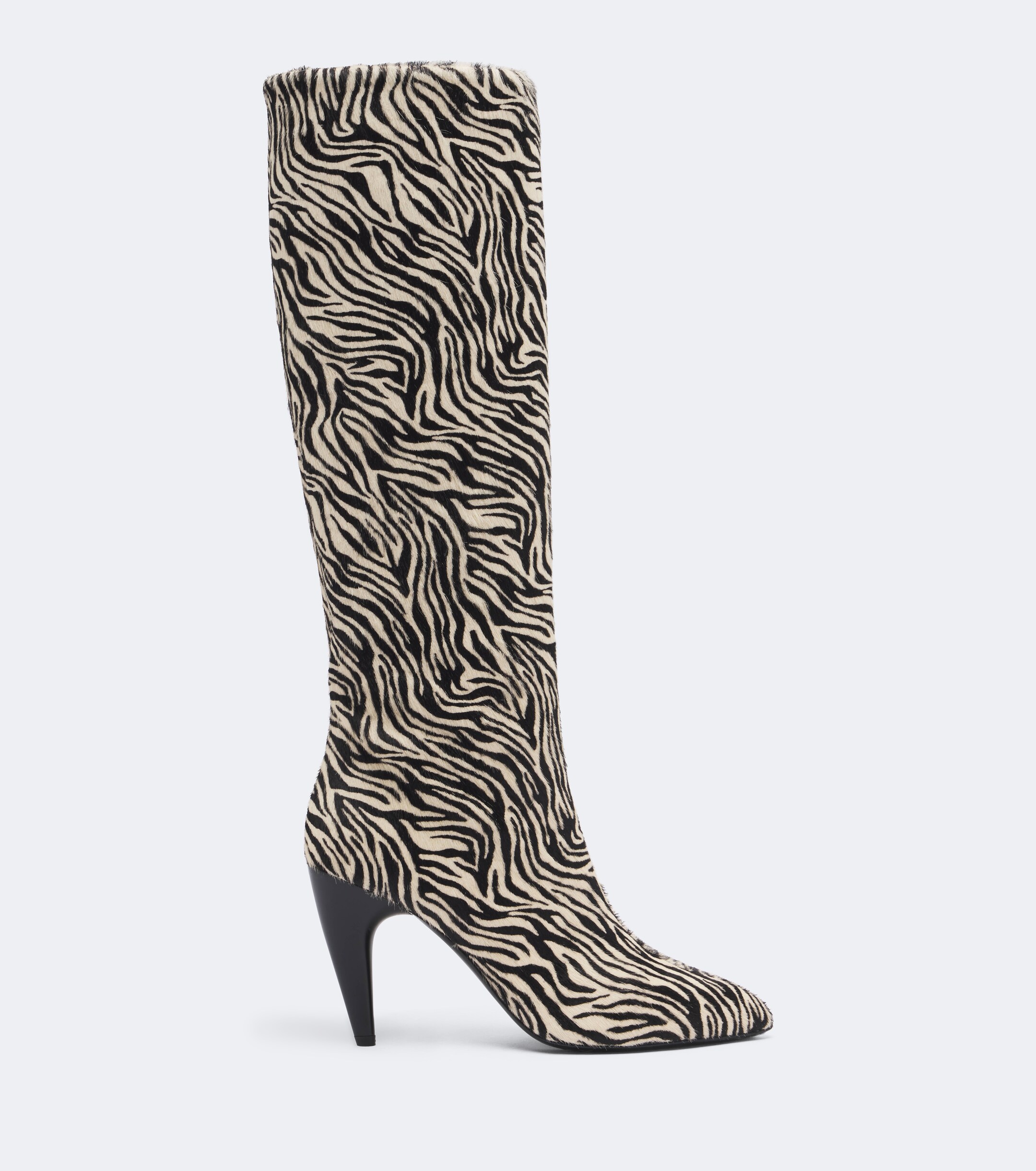 Isabel Marant Isabel Marant Jany zebra-print calf hair knee-high boots