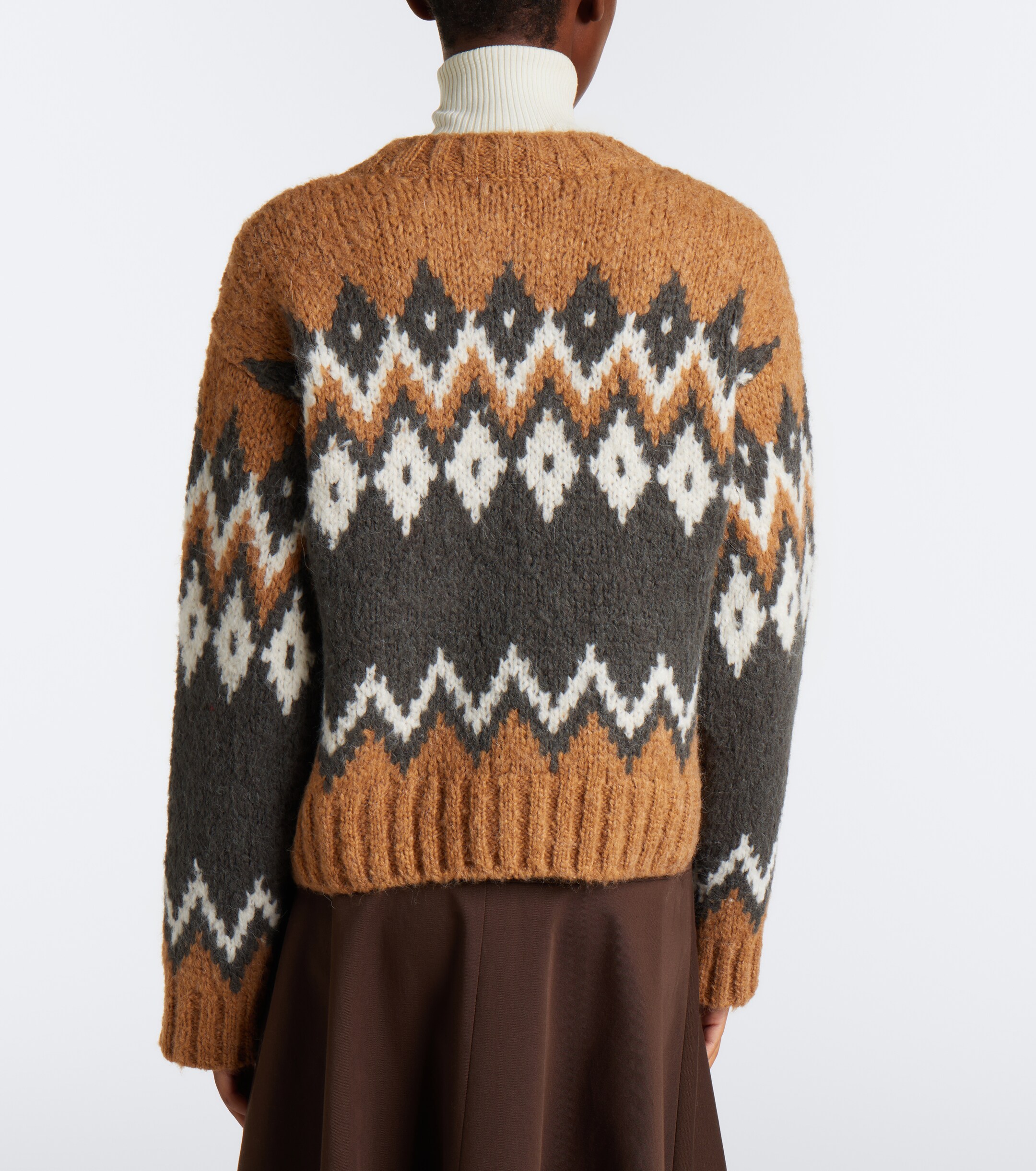 Veronica Beard Veronica Beard Jessalyn Fair Isle alpaca and wool-blend sweater