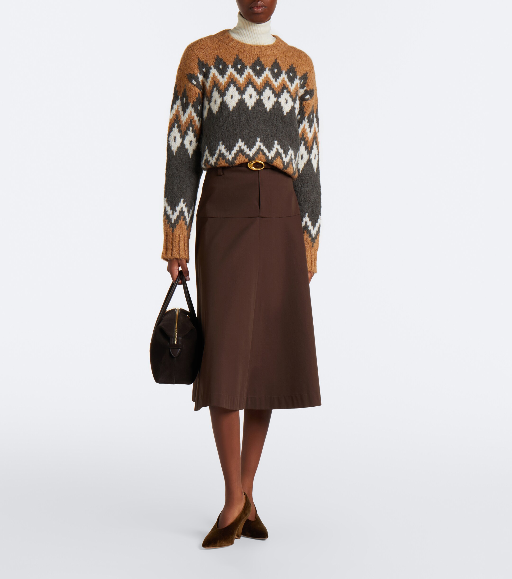 Veronica Beard Veronica Beard Jessalyn Fair Isle alpaca and wool-blend sweater