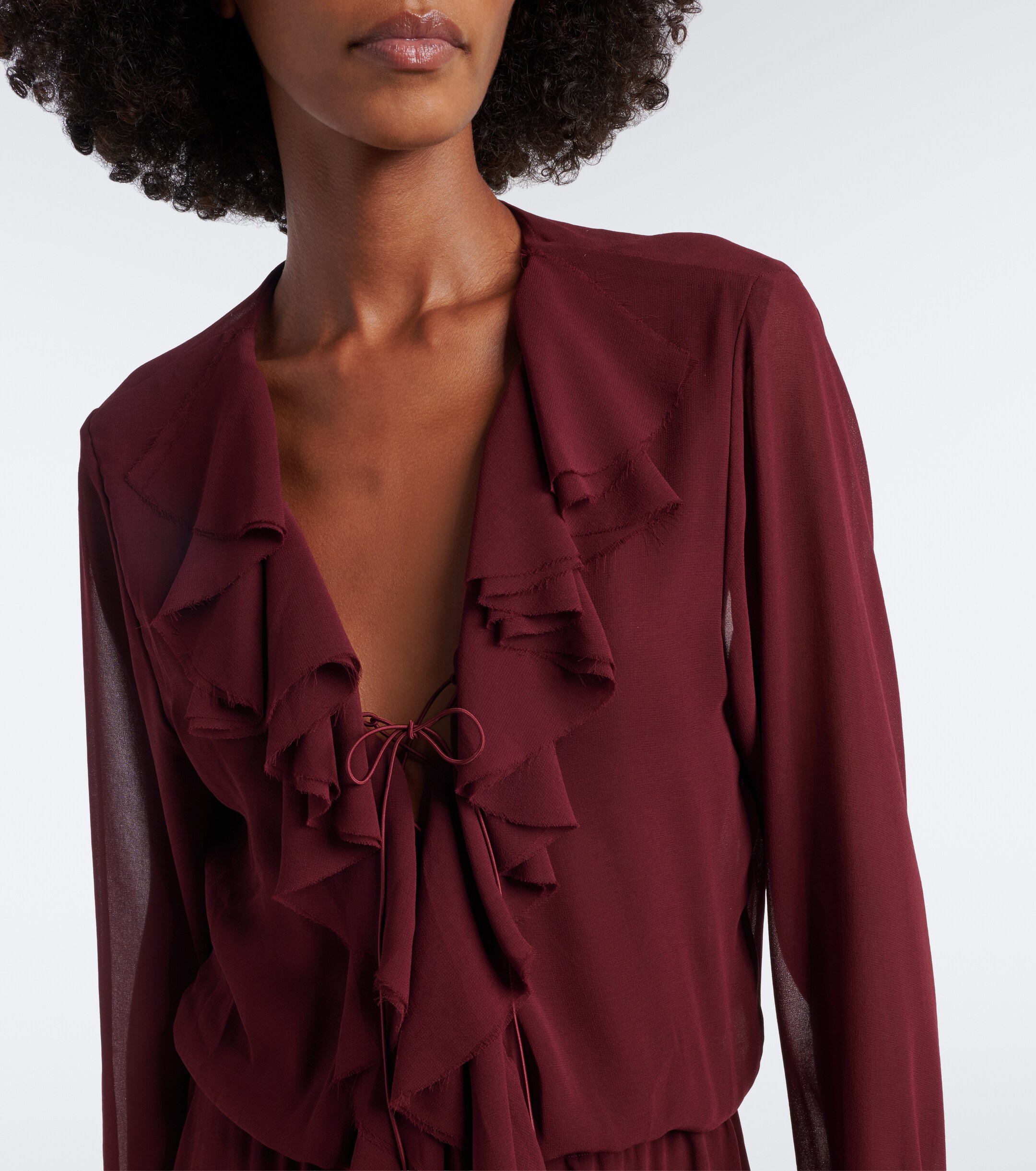 Bananhot Bananhot Bellen ruffled maxi dress