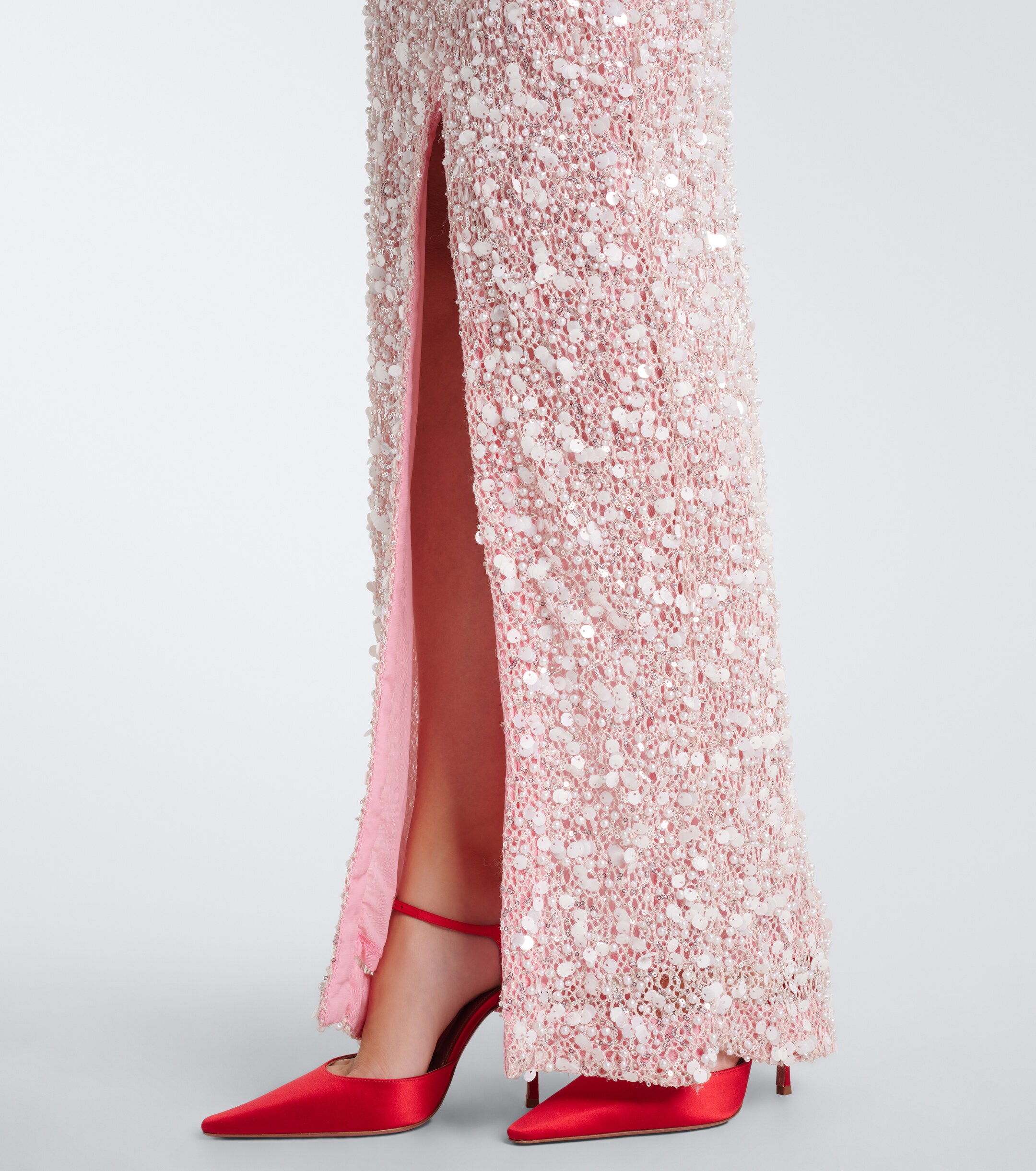 LA FUORI Là Fuori Isolde sequined halterneck gown