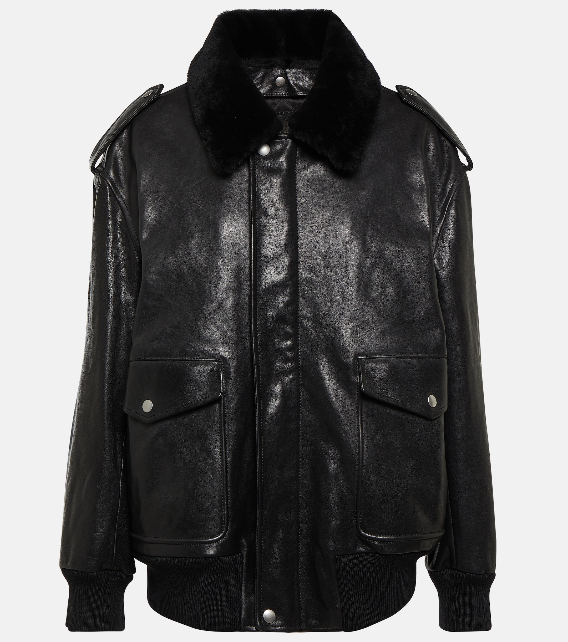 Prada Leather bomber jacket