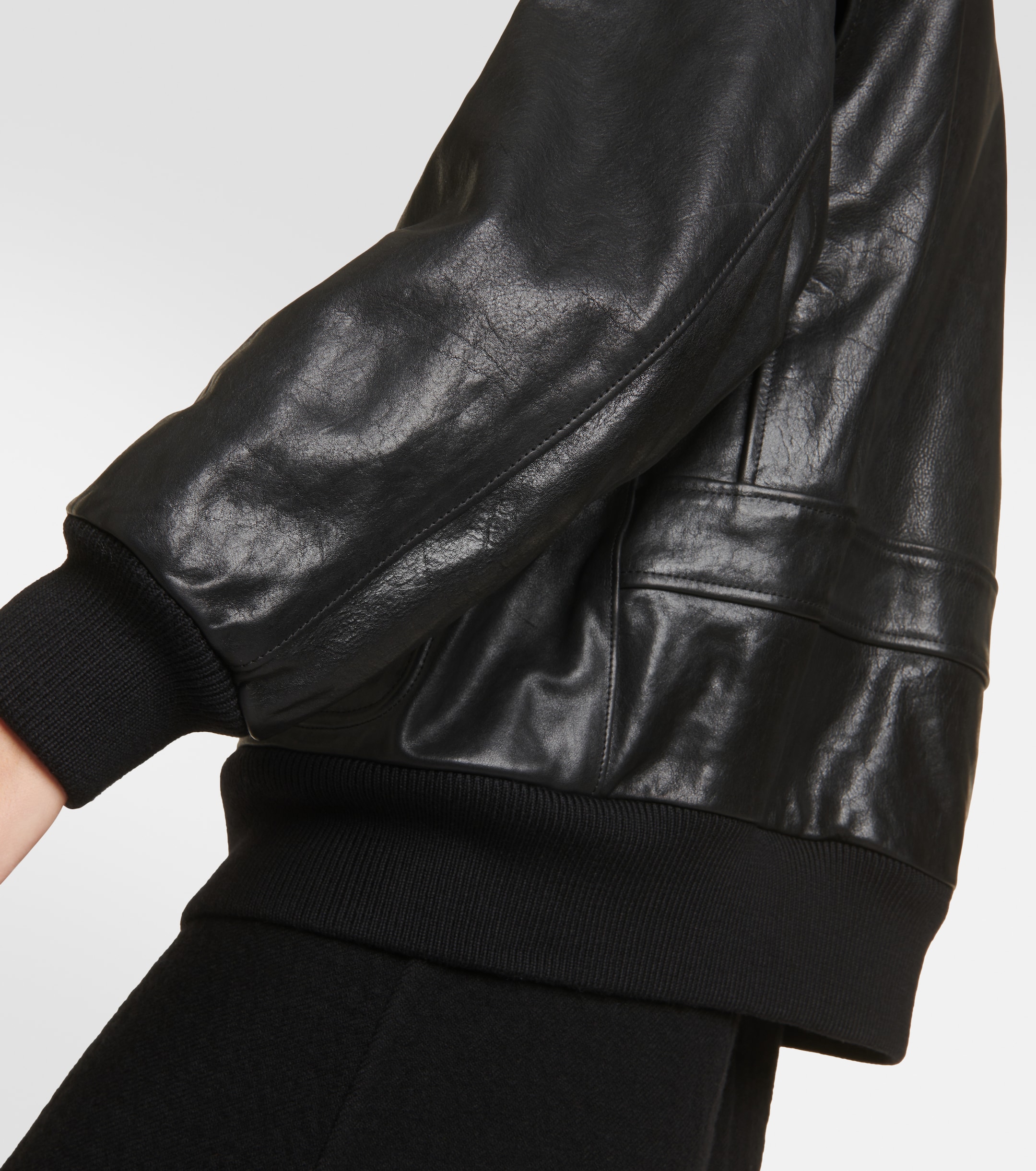 Prada Leather bomber jacket