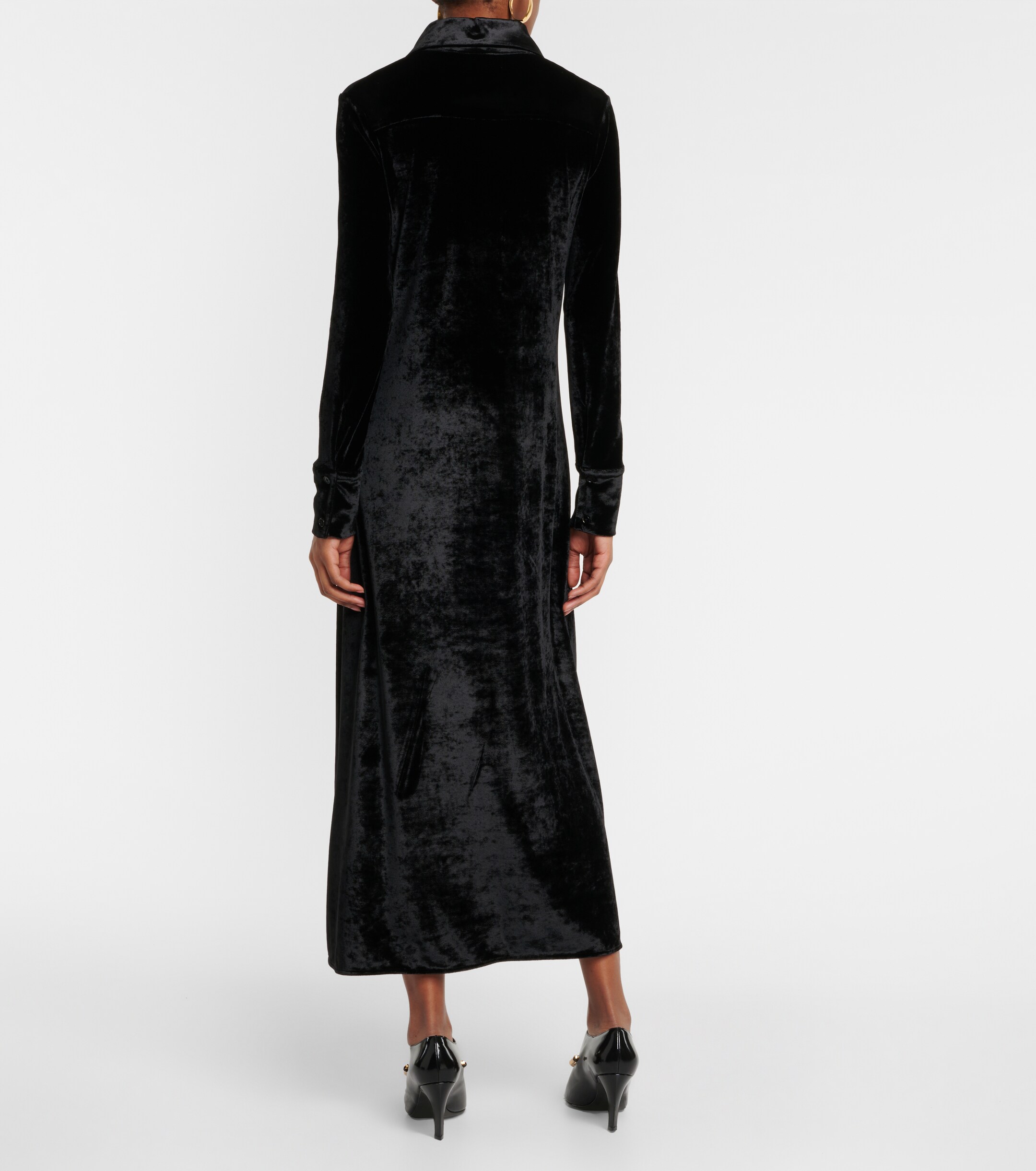 Jil Sander Velvet shirt dress