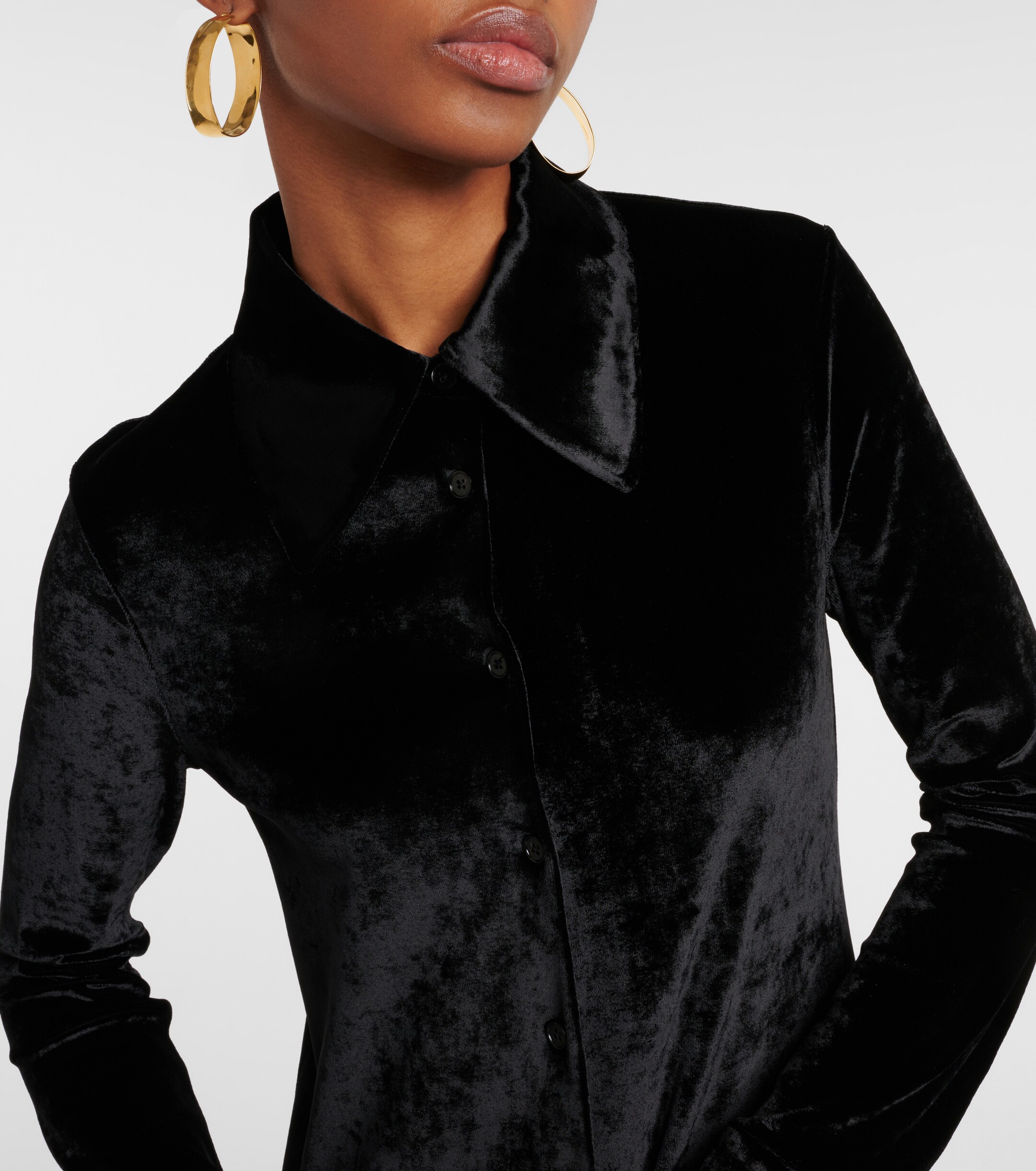 Jil Sander Velvet shirt dress