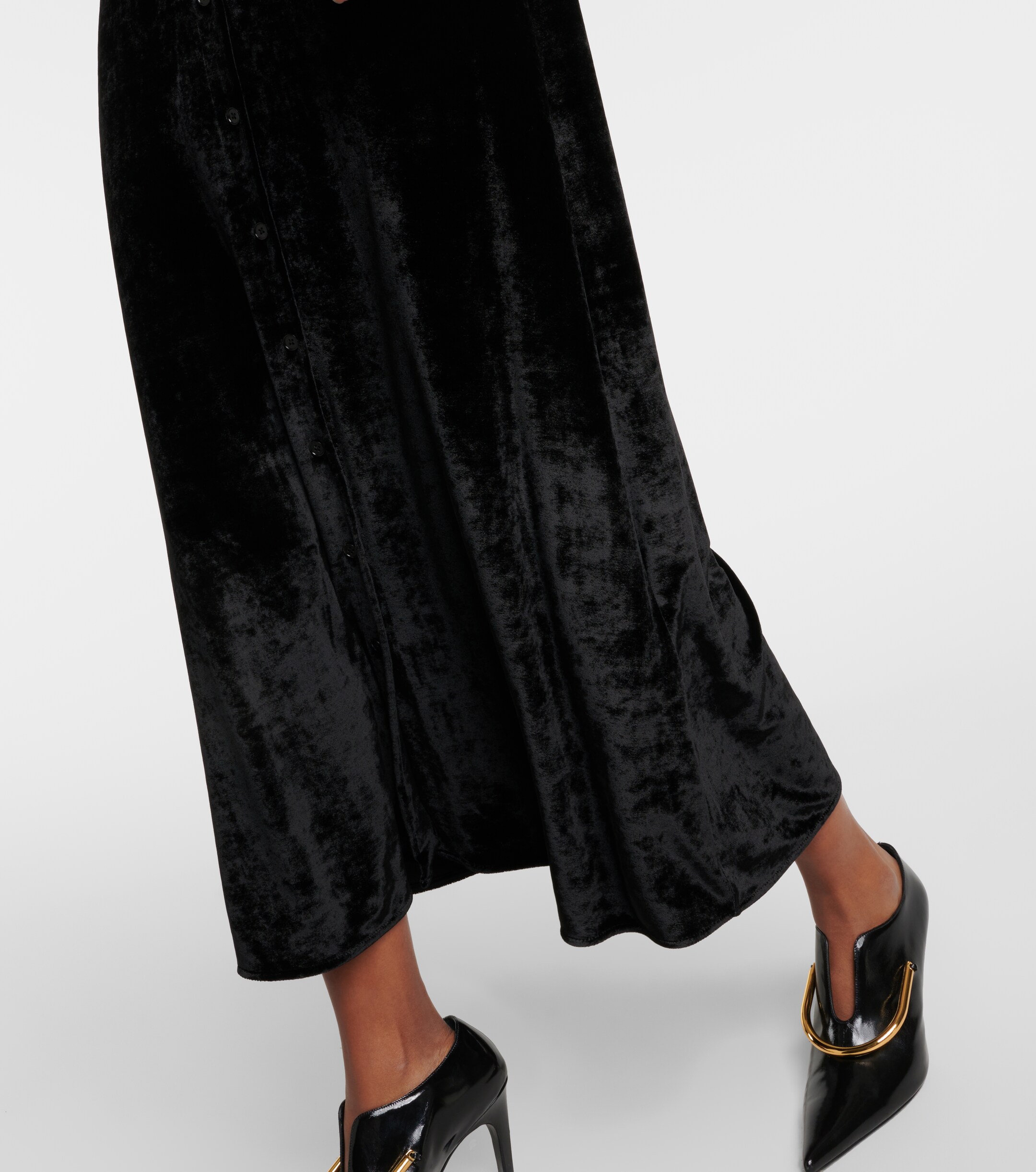 Jil Sander Velvet shirt dress