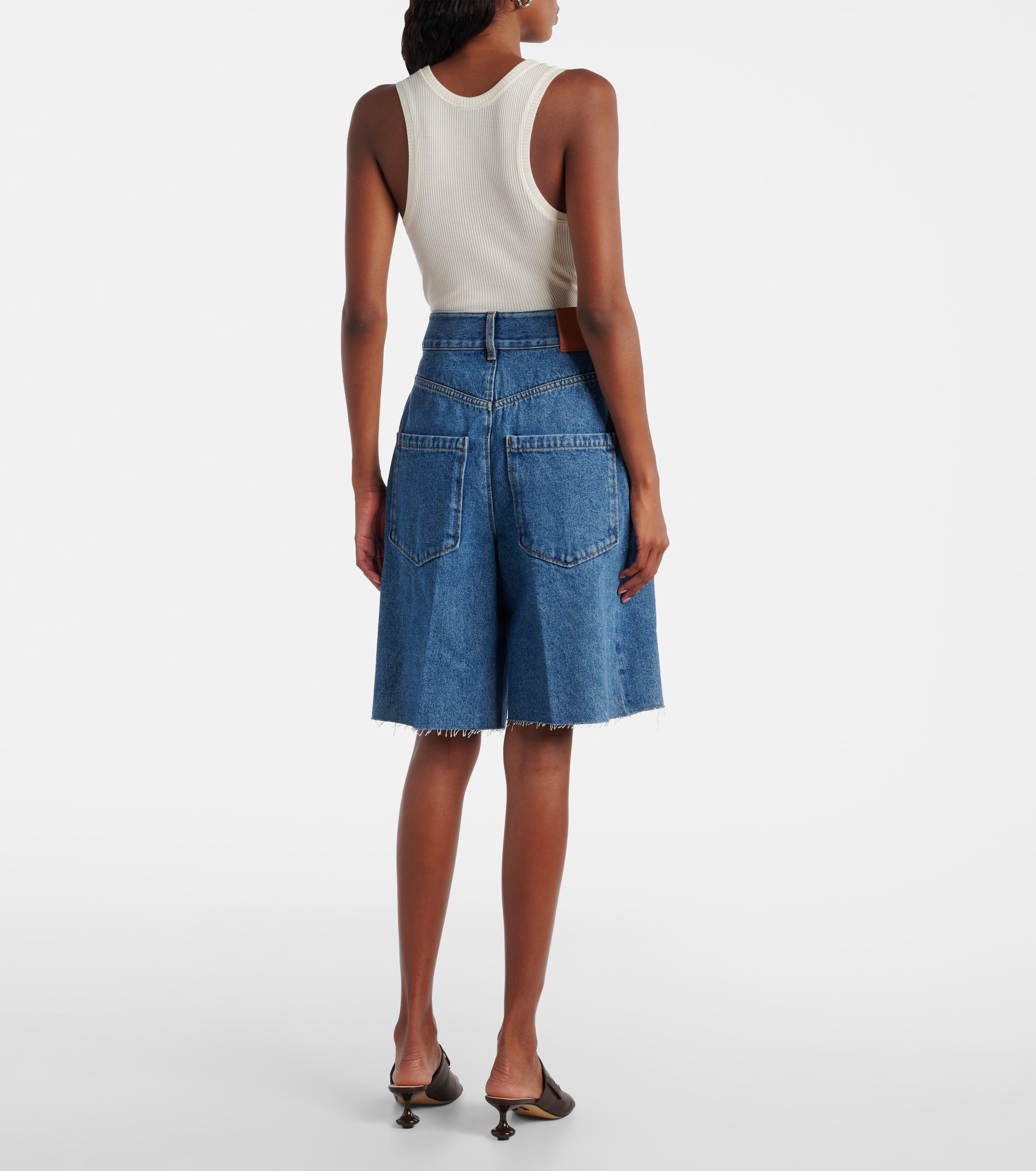 Loewe Anagram denim Bermuda shorts thumbnail