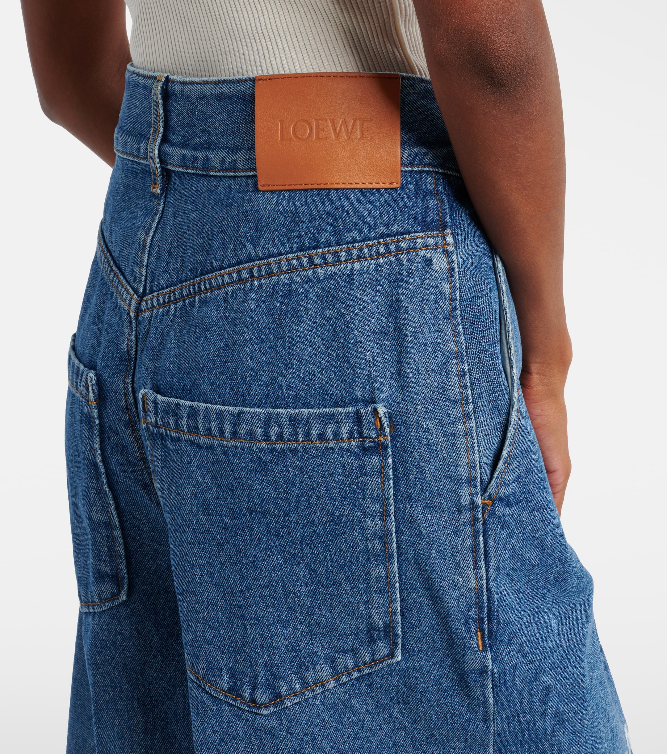 Loewe Anagram denim Bermuda shorts thumbnail