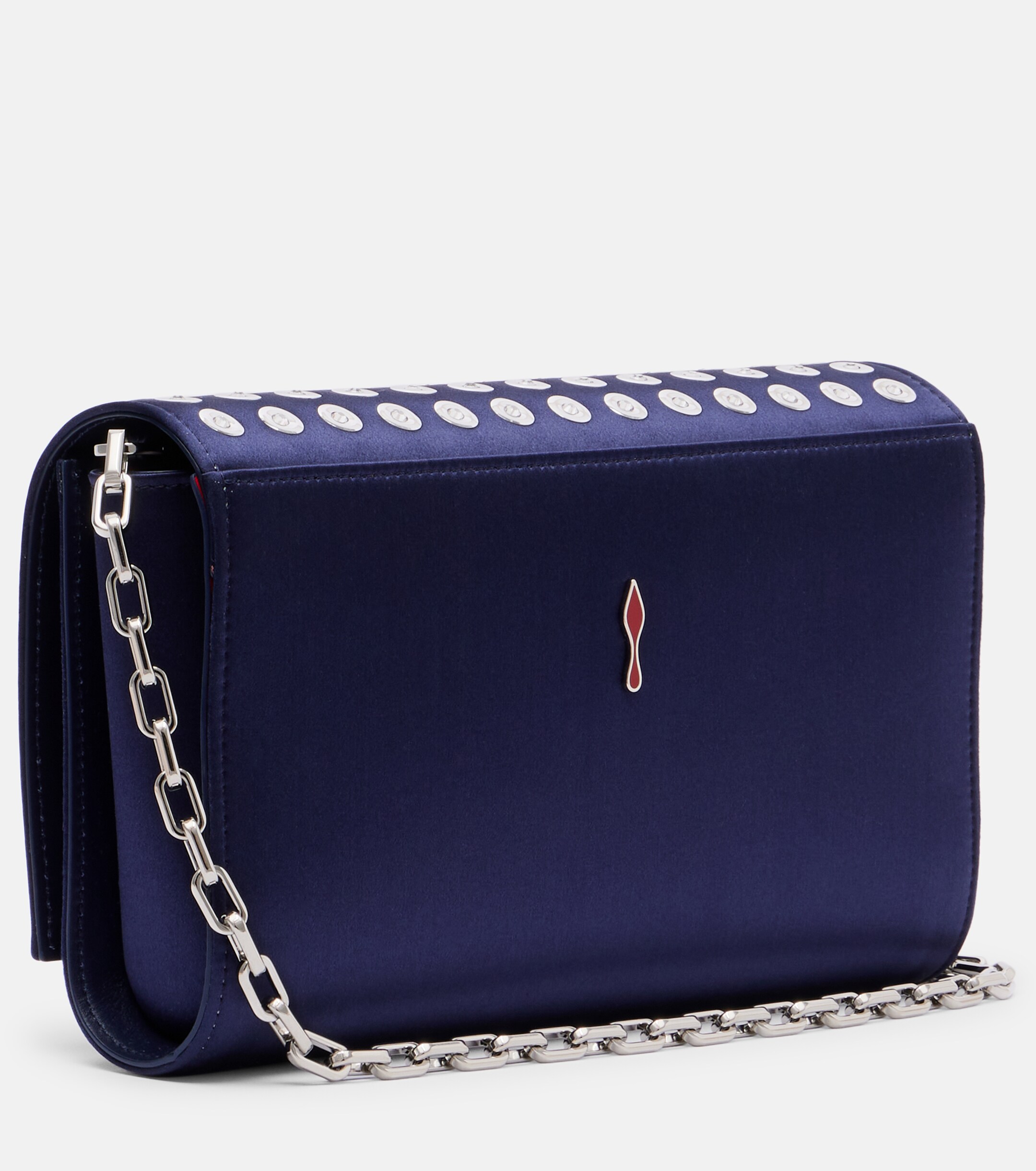 CHRISTIAN LOUBOUTIN Paloma Small satin crêpe clutch