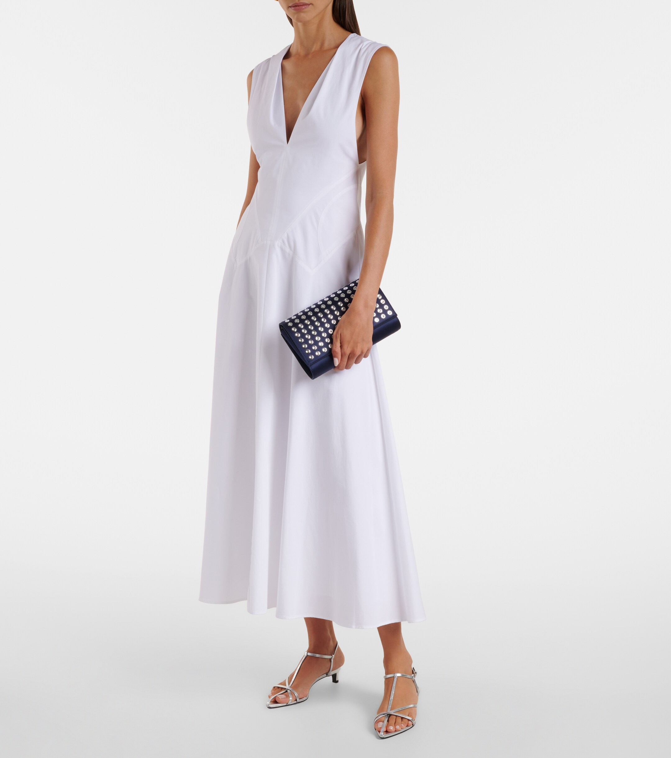 CHRISTIAN LOUBOUTIN Paloma Small satin crêpe clutch
