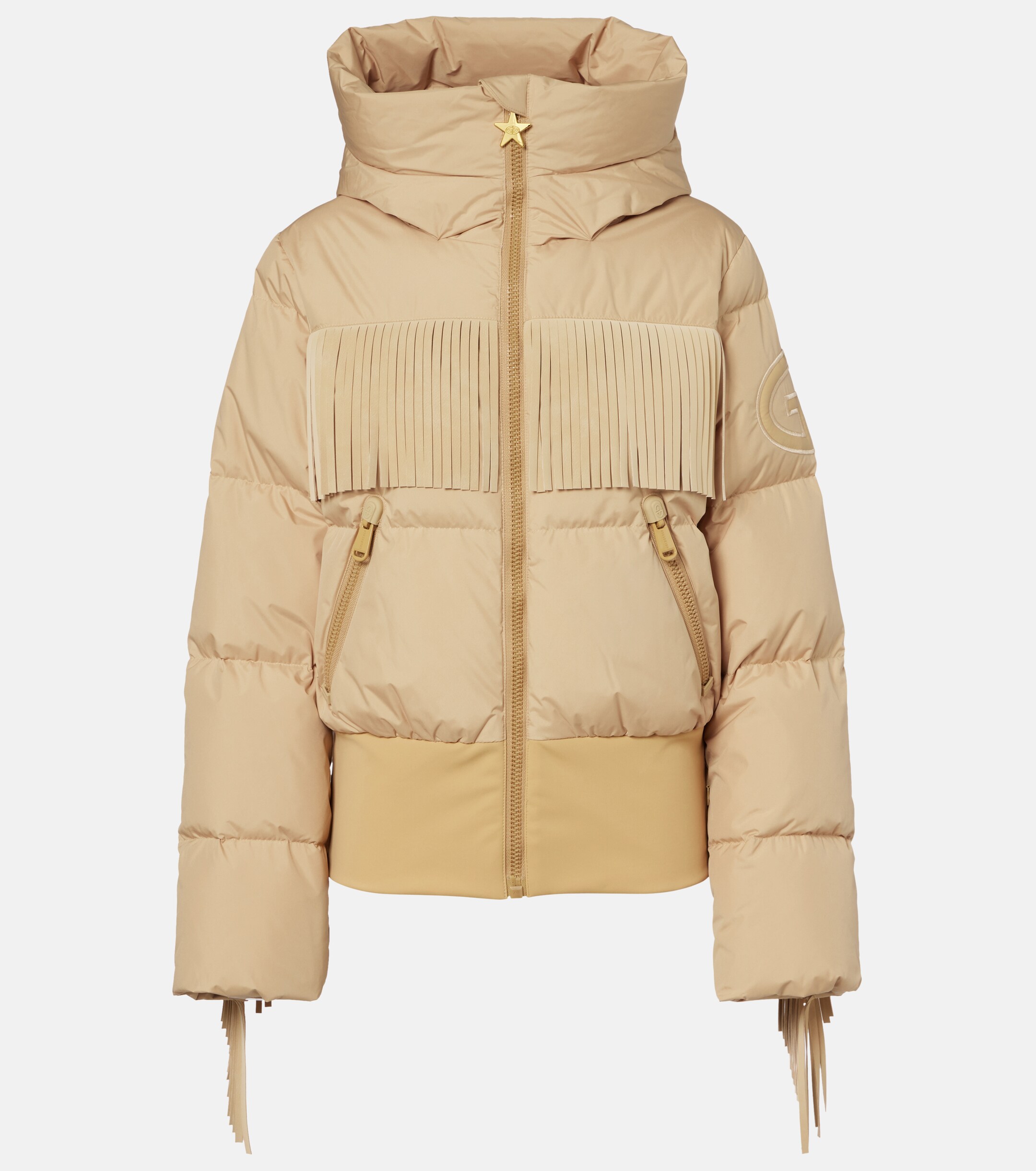 GOLDBERGH Goldbergh Marna fringed down ski jacket