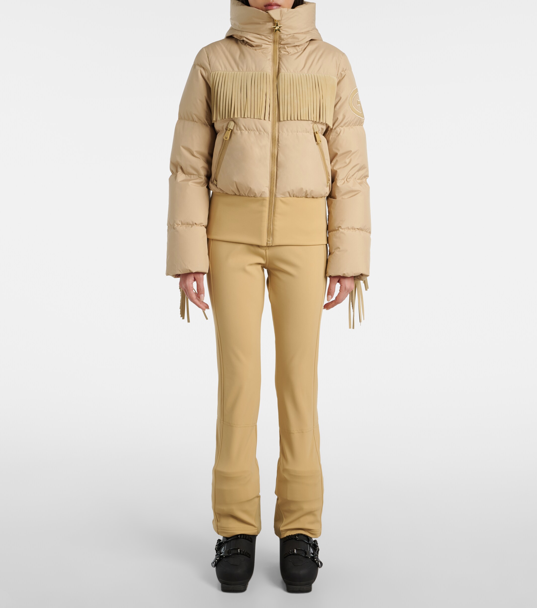 GOLDBERGH Goldbergh Marna fringed down ski jacket