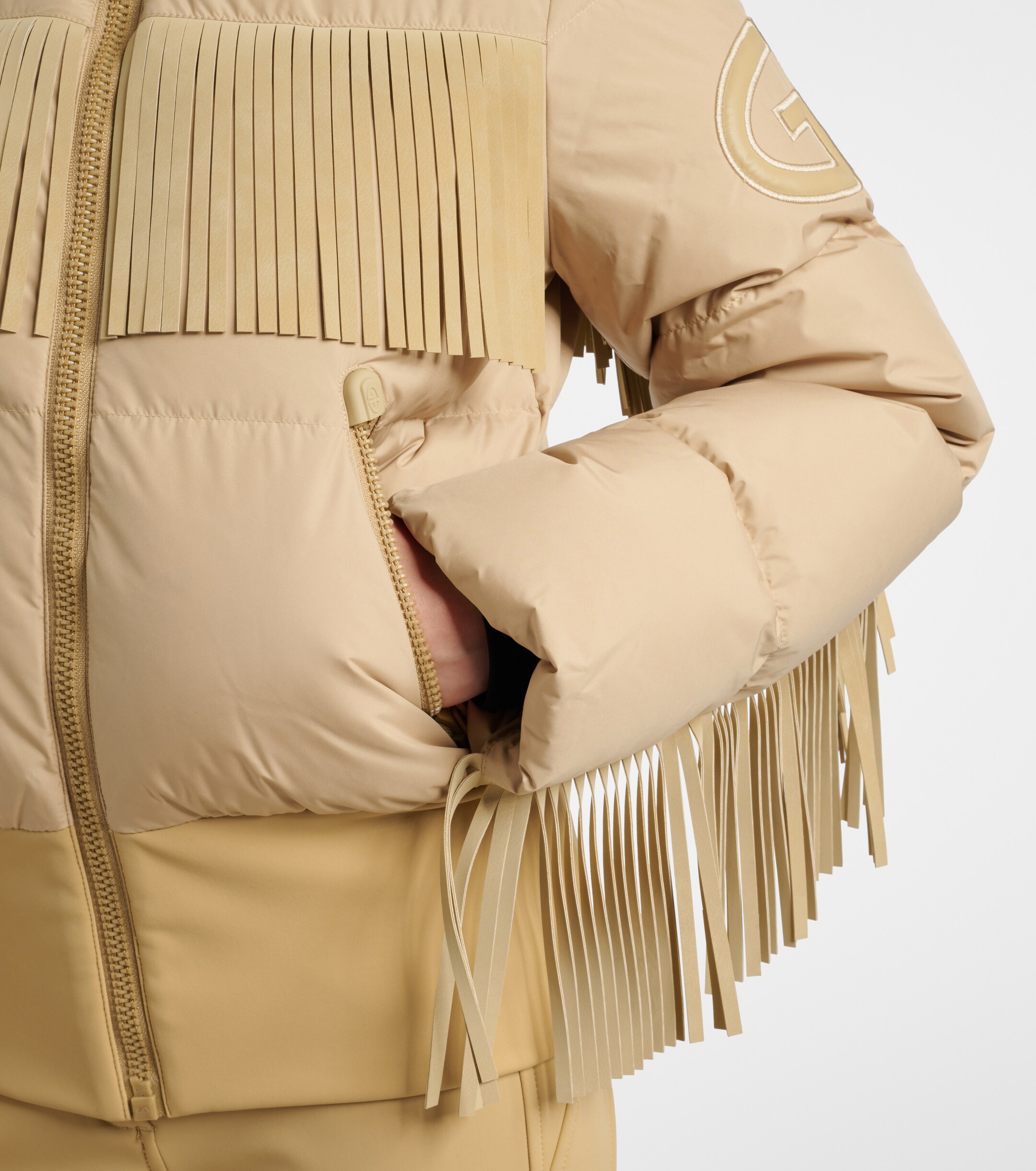 GOLDBERGH Goldbergh Marna fringed down ski jacket