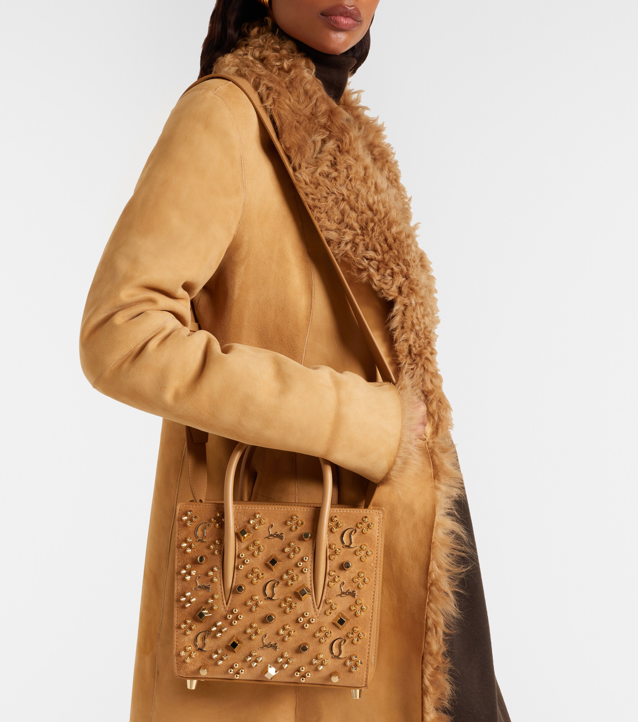 CHRISTIAN LOUBOUTIN Paloma studded suede tote bag
