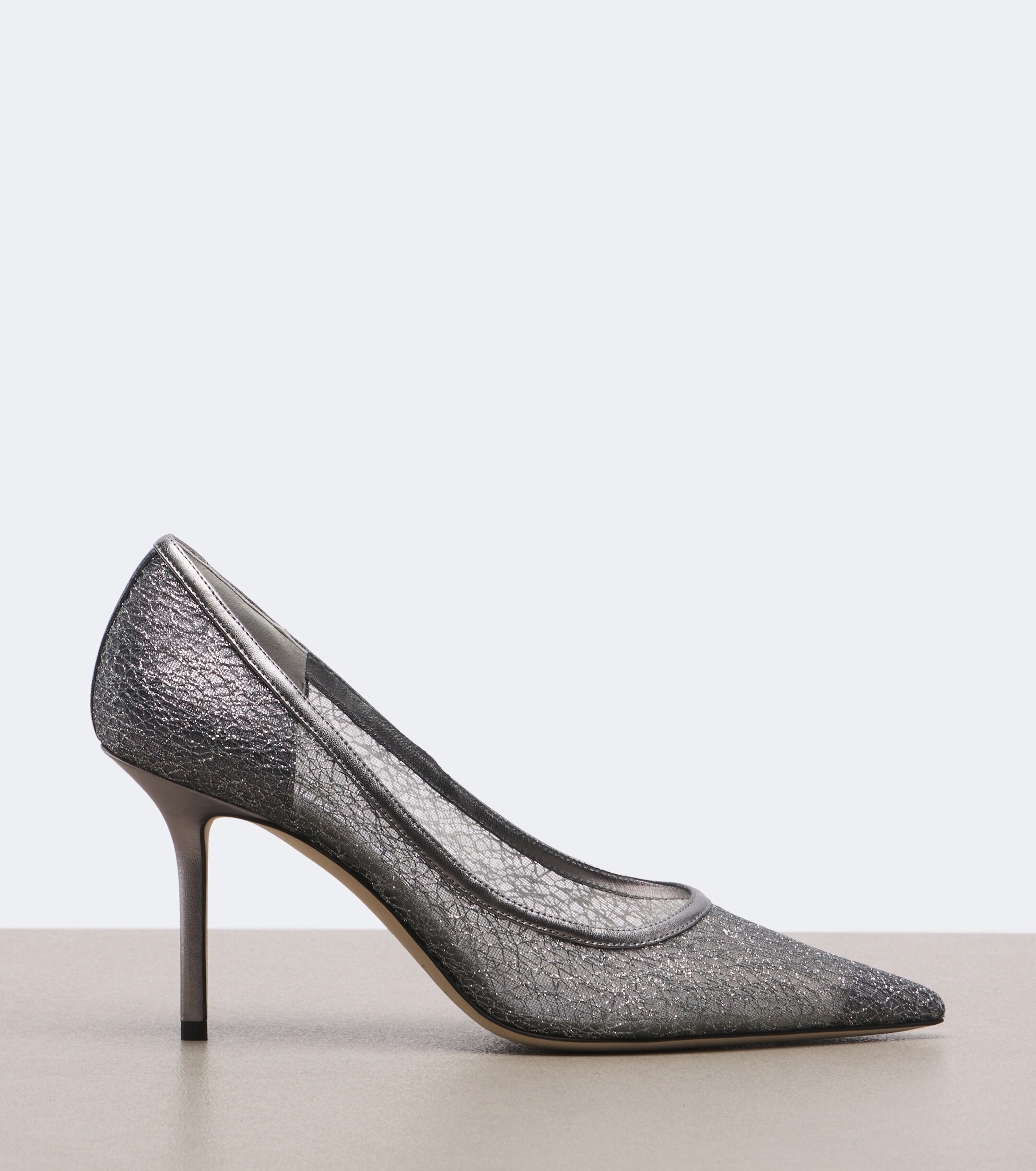JIMMY CHOO Jimmy Choo Love embroidered glitter pumps