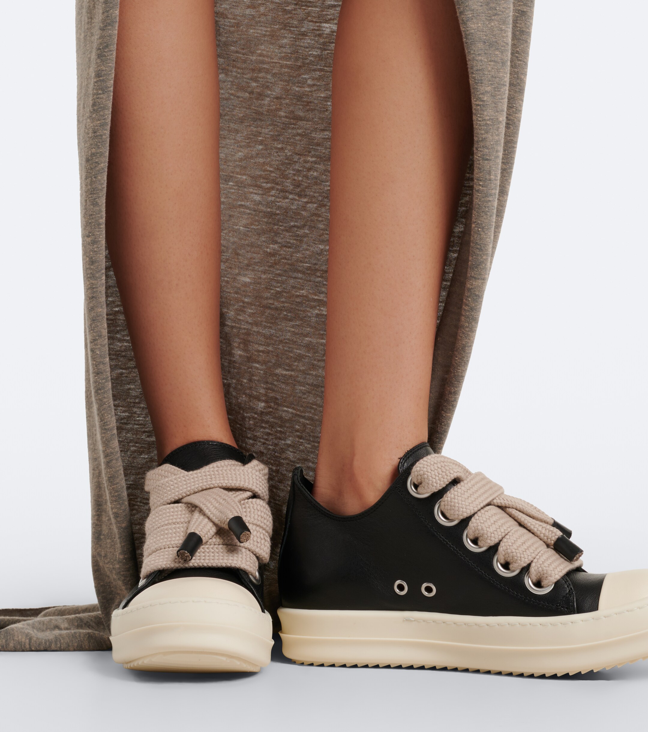 Rick Owens Rick Owens Jumbolace leather sneakers