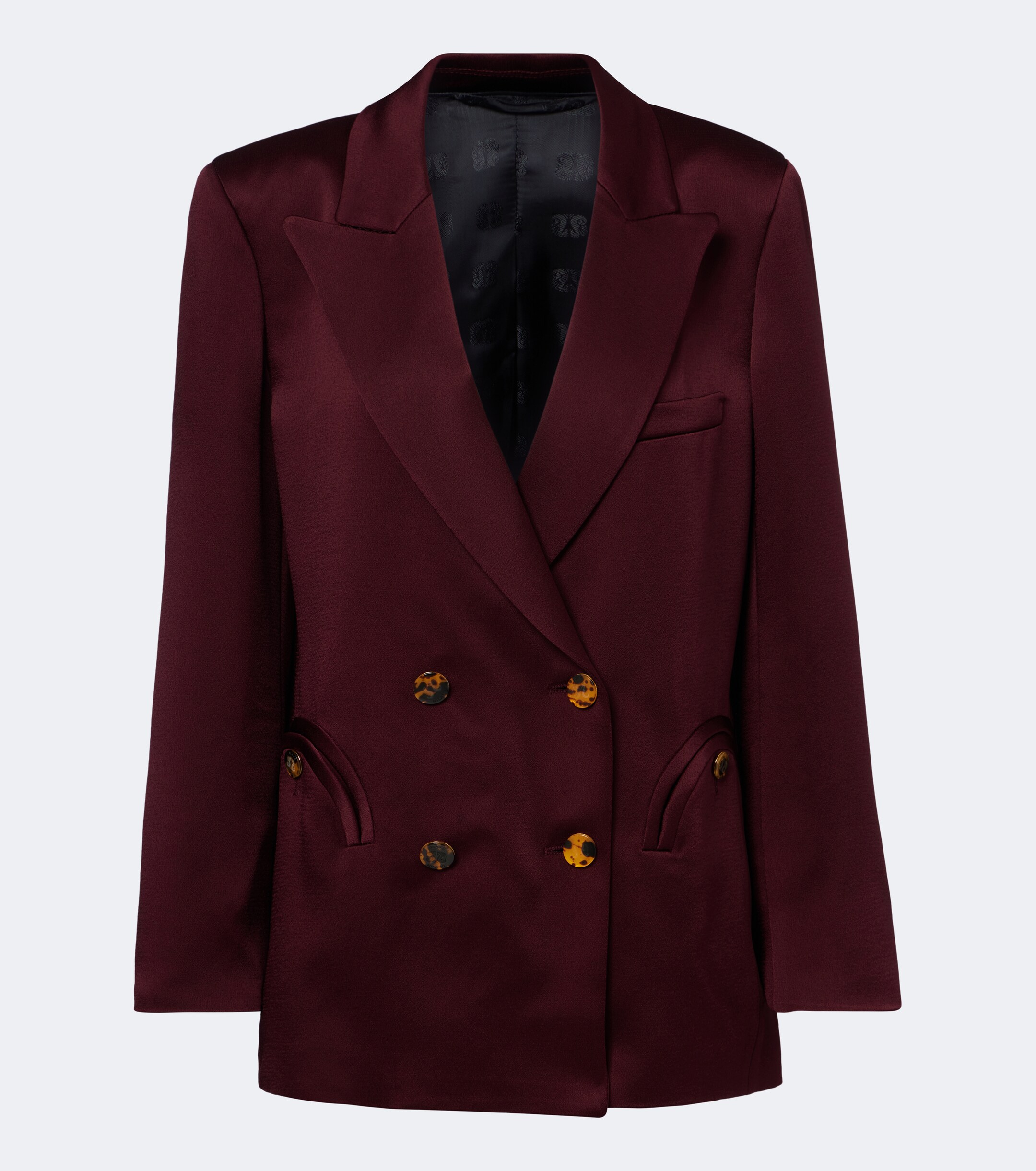 Blazé Milano Blazé Milano Everynight double-breasted satin blazer