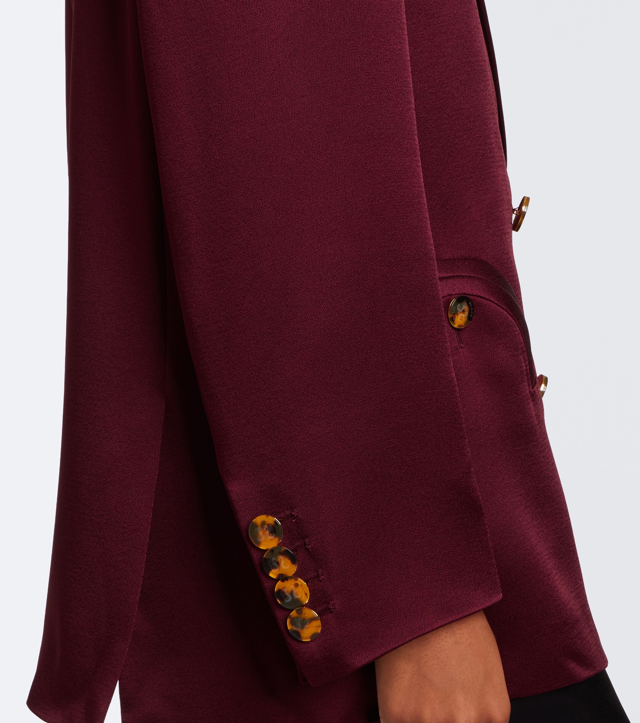 Blazé Milano Blazé Milano Everynight double-breasted satin blazer