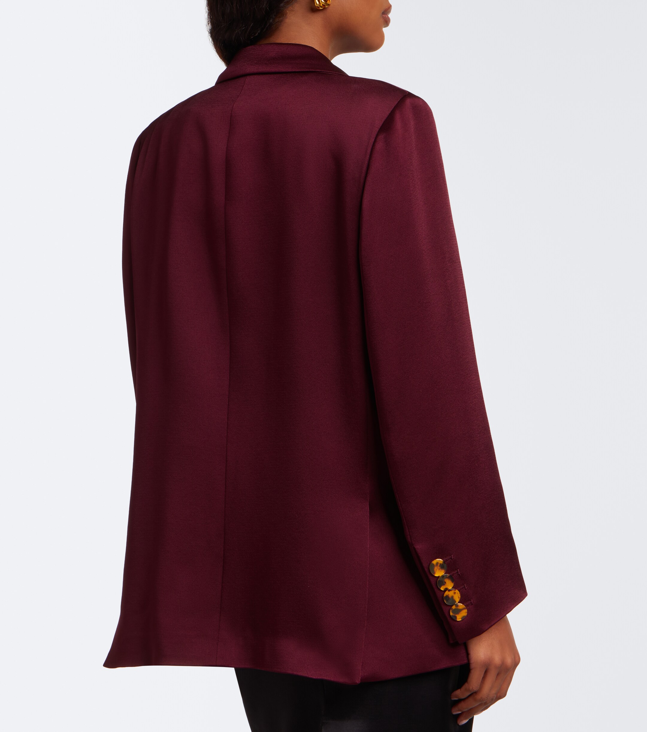 Blazé Milano Blazé Milano Everynight double-breasted satin blazer