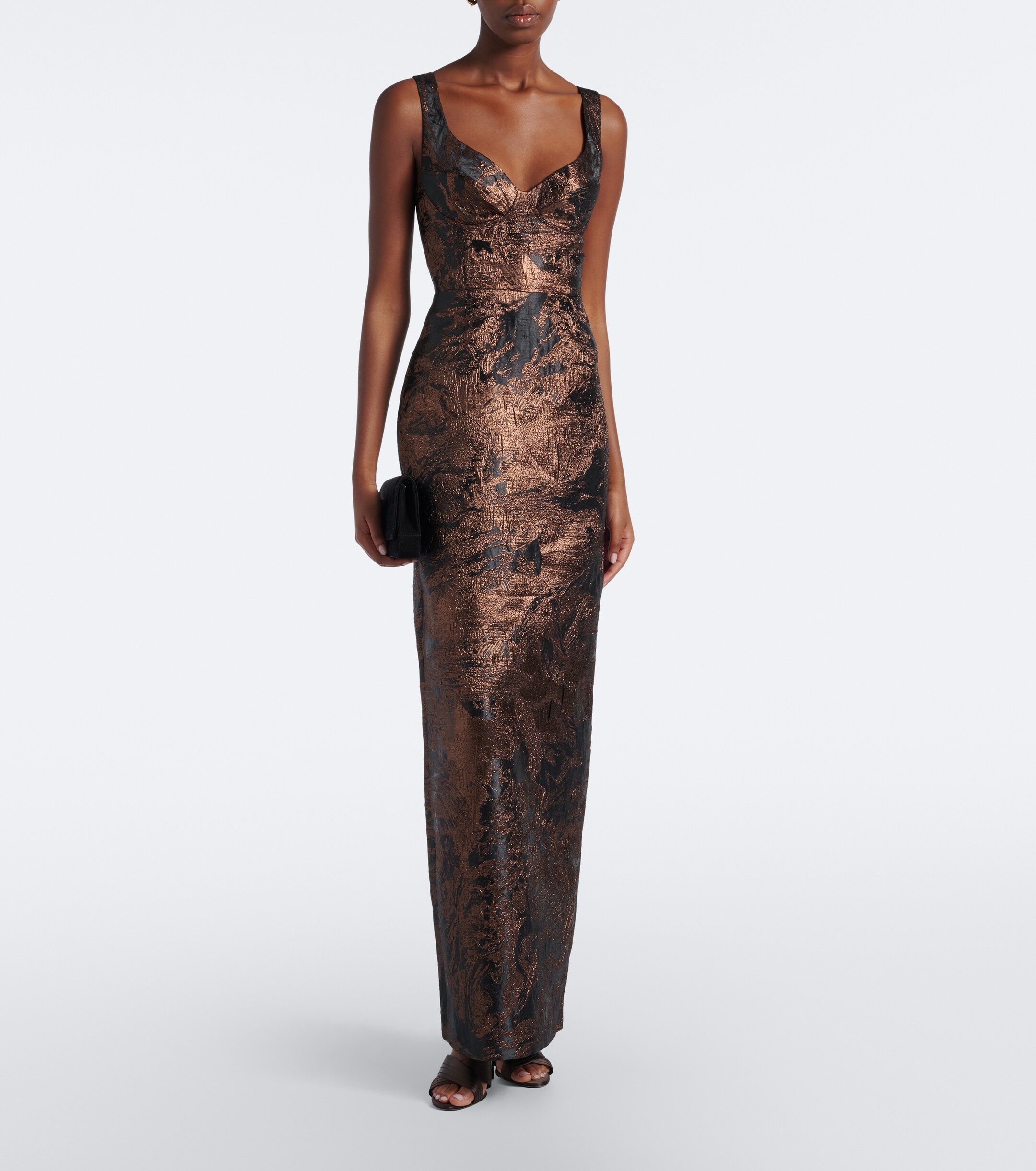 SIMKHAI Simkhai Viella jacquard gown