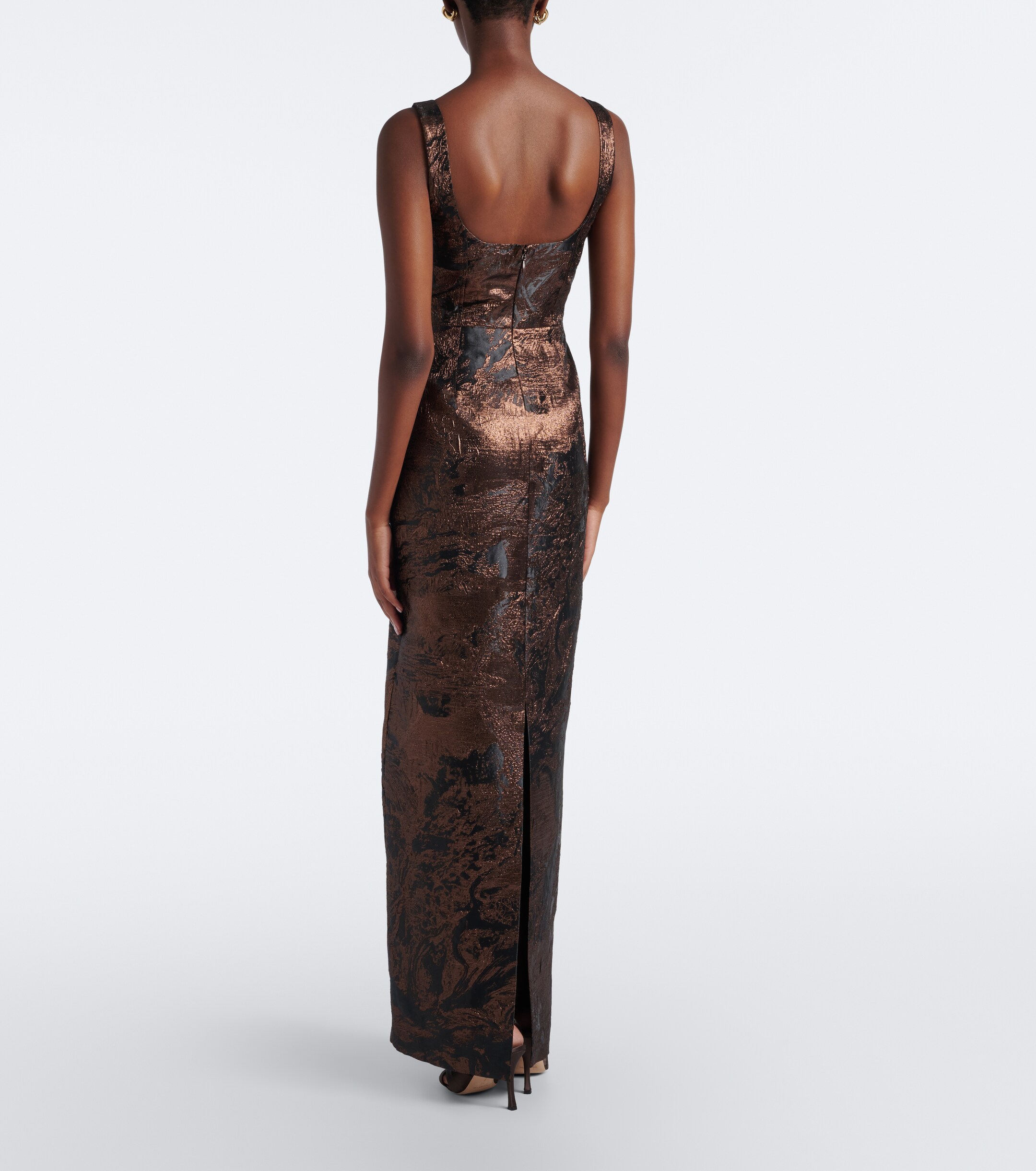SIMKHAI Simkhai Viella jacquard gown