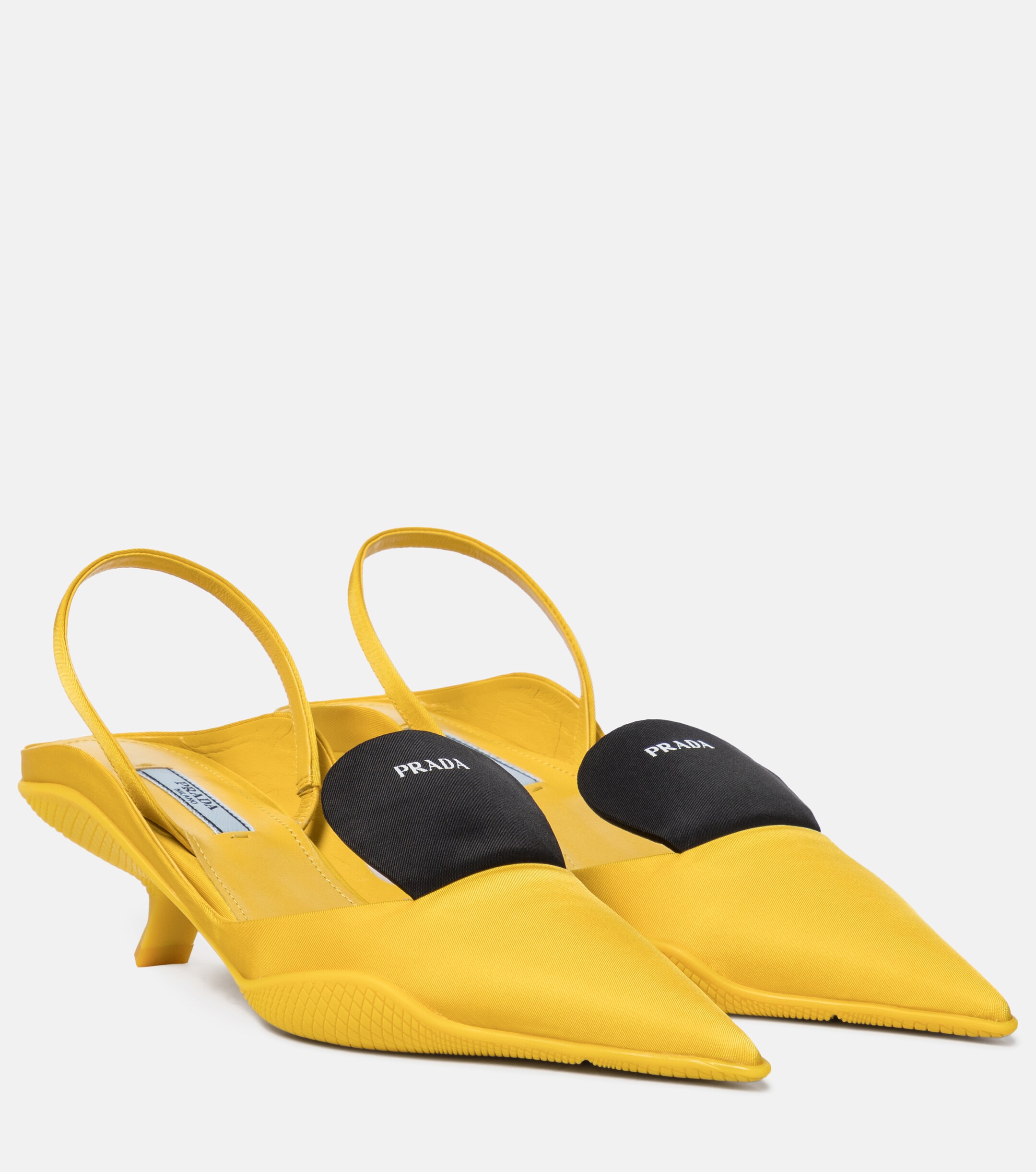 Prada Nylon slingback pumps