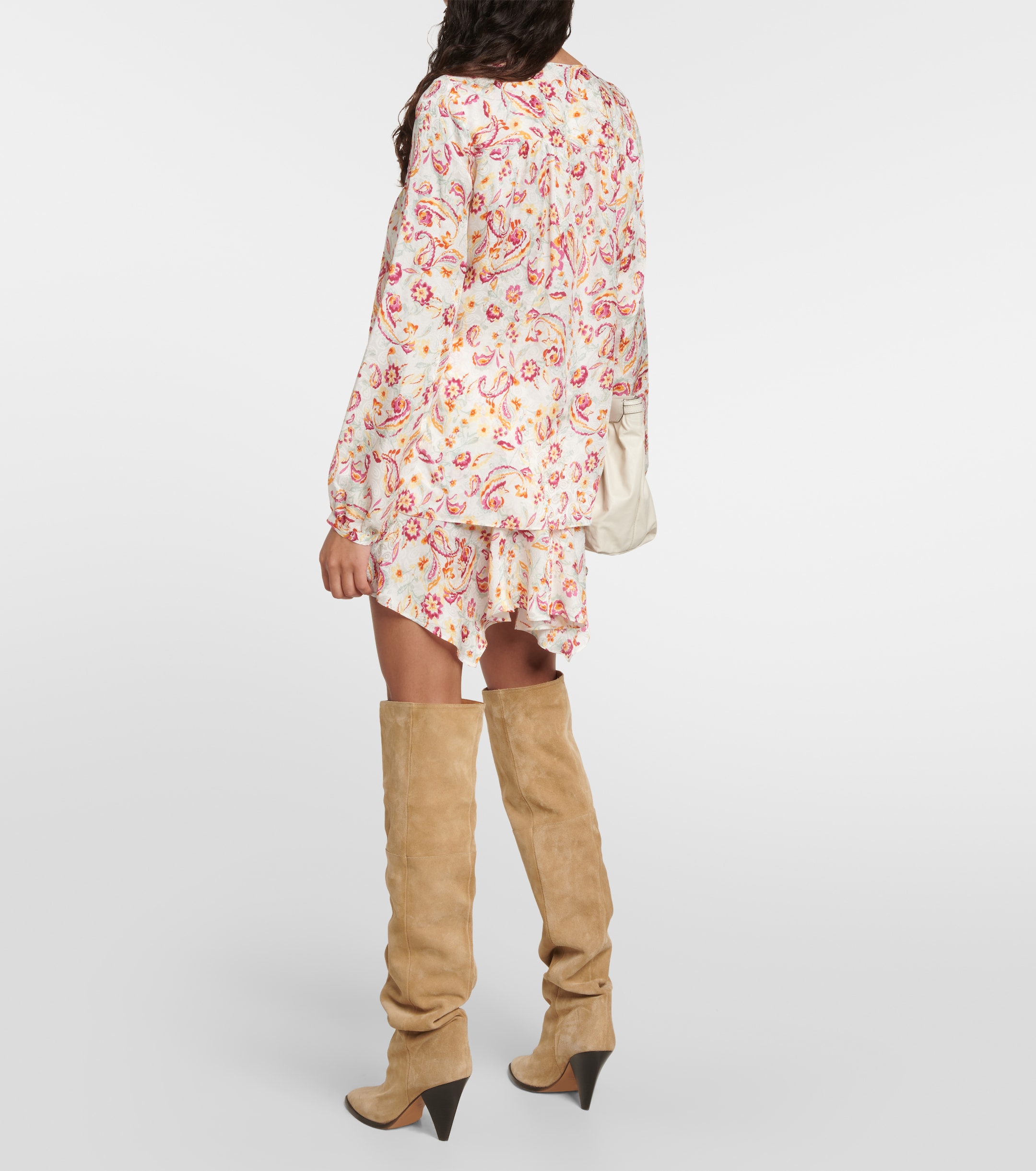 Isabel Marant Prian printed silk-blend blouse