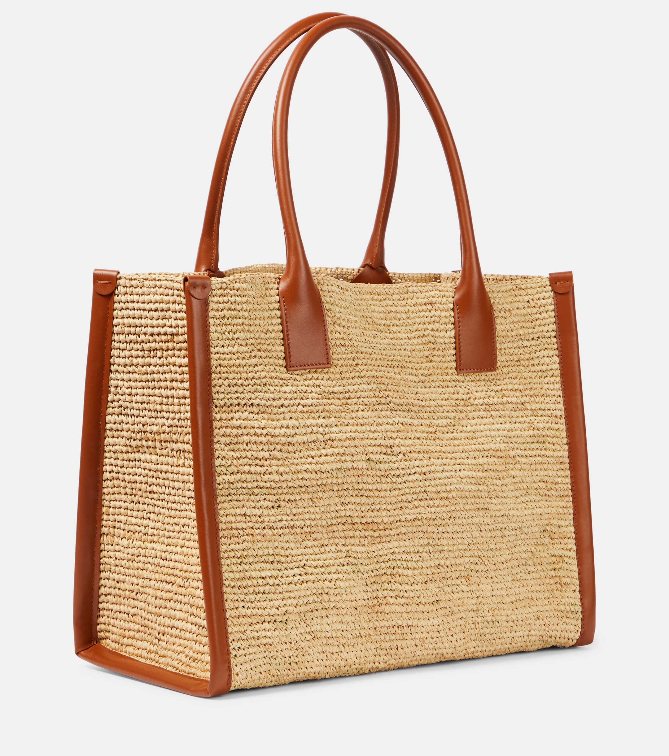 CHRISTIAN LOUBOUTIN By My Side E/W Large raffia tote bag