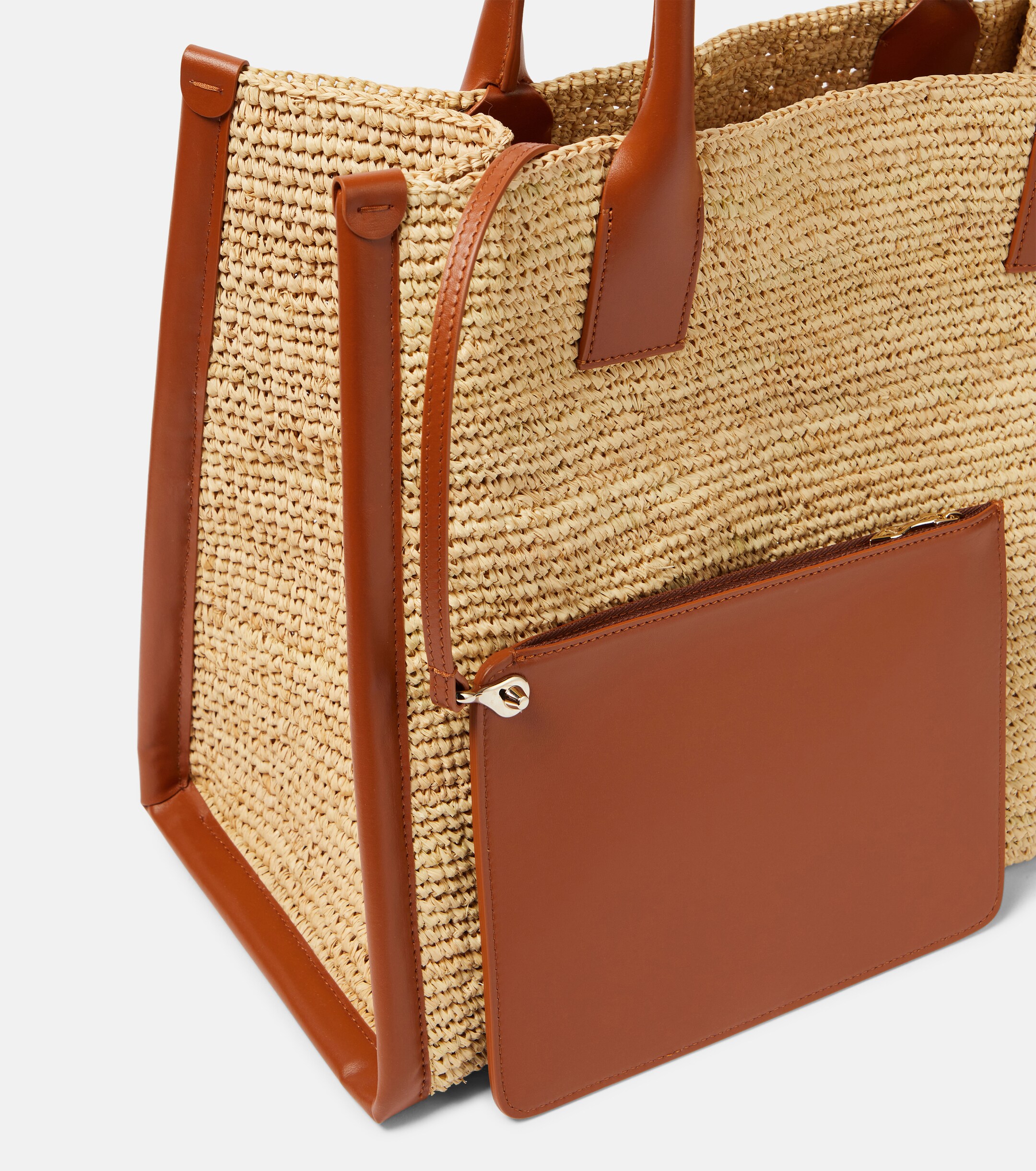 CHRISTIAN LOUBOUTIN By My Side E/W Large raffia tote bag