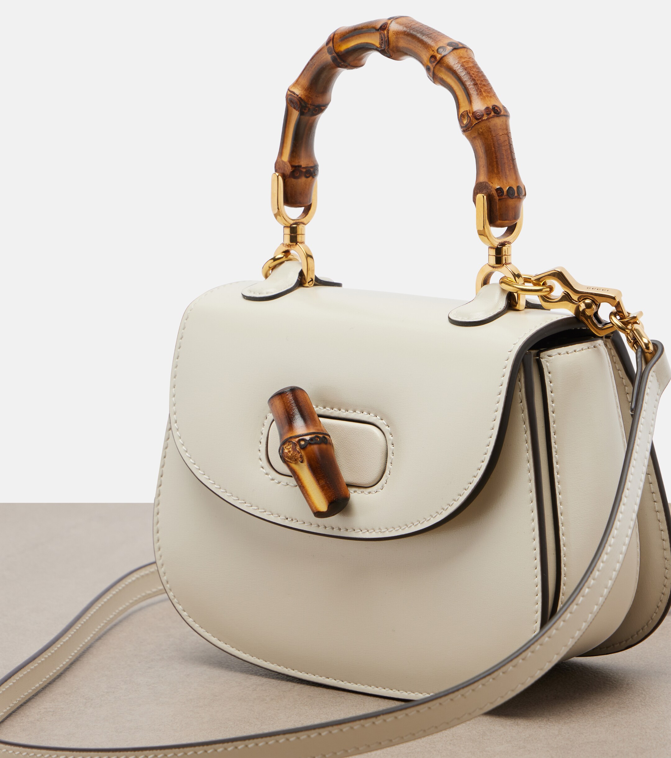 Gucci Gucci Gucci Bamboo 1947 Mini leather top-handle bag