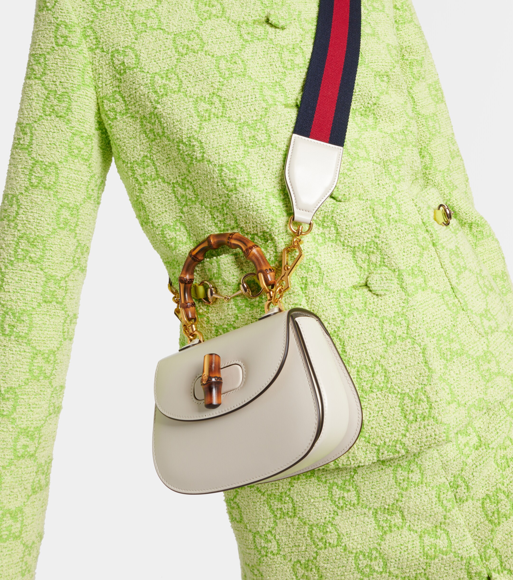 Gucci Gucci Gucci Bamboo 1947 Mini leather top-handle bag