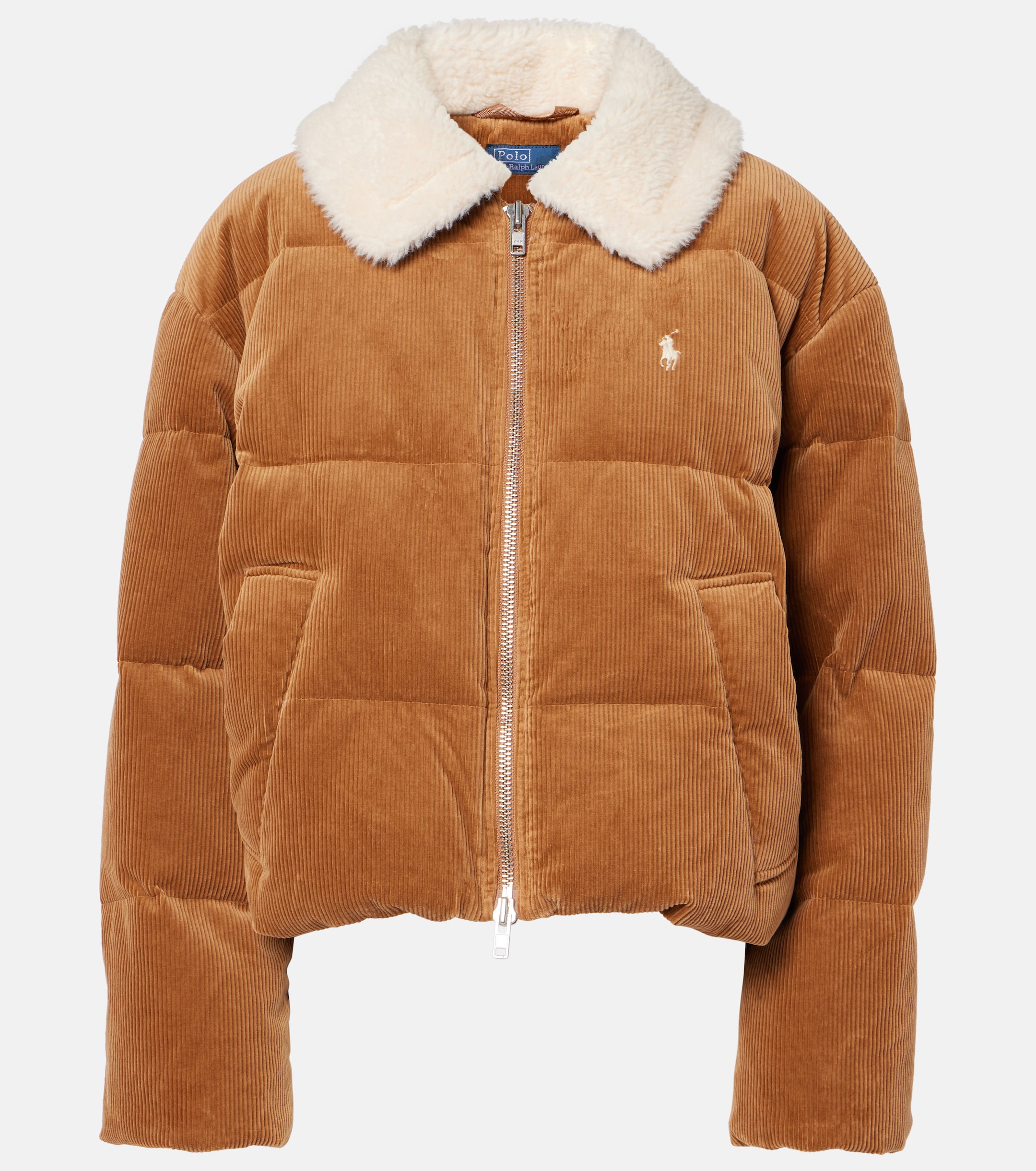 Polo Ralph Lauren - Faux fur-trimmed corduroy down jacket | Plush