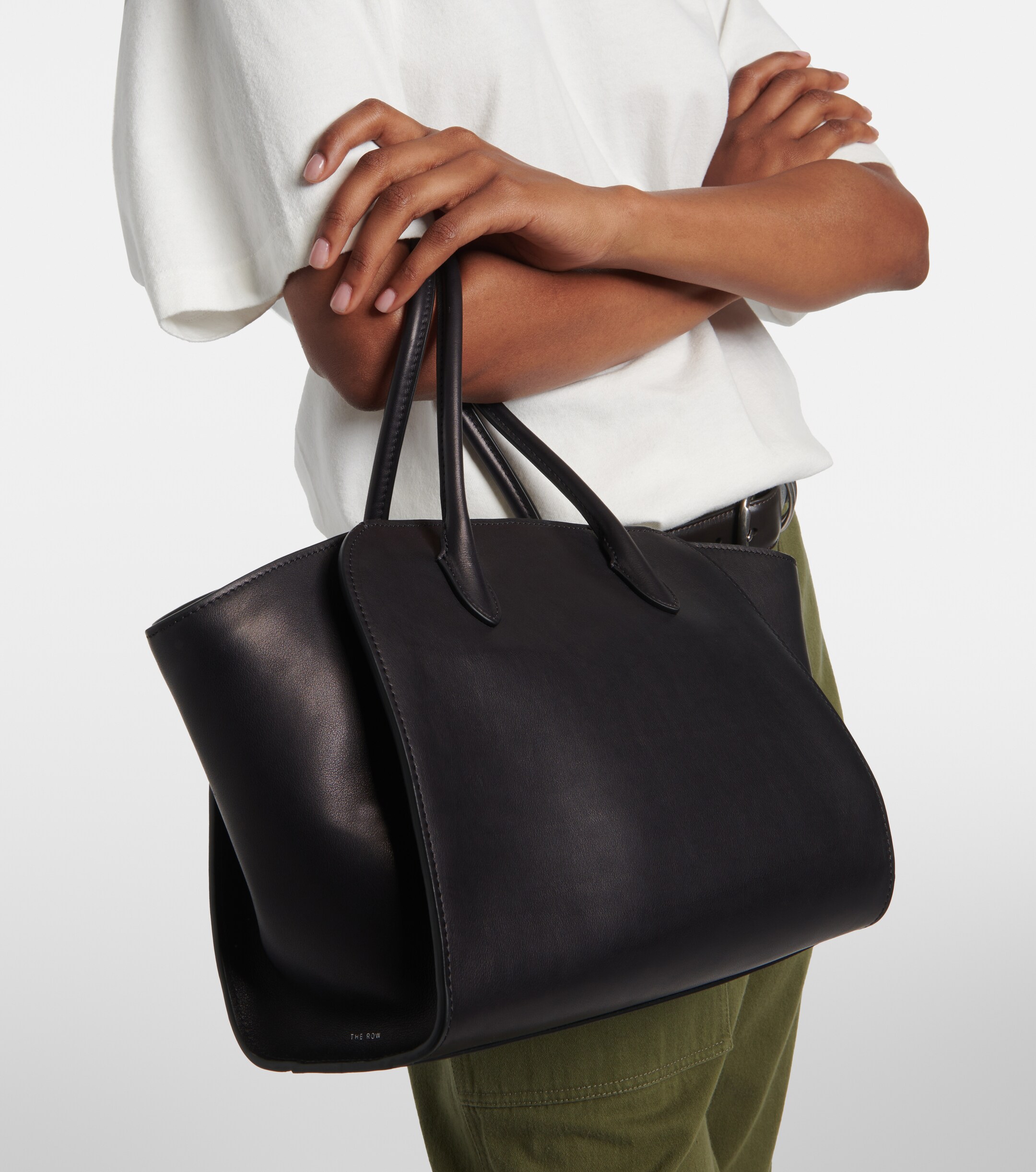 The Row Marlo 12 leather tote bag