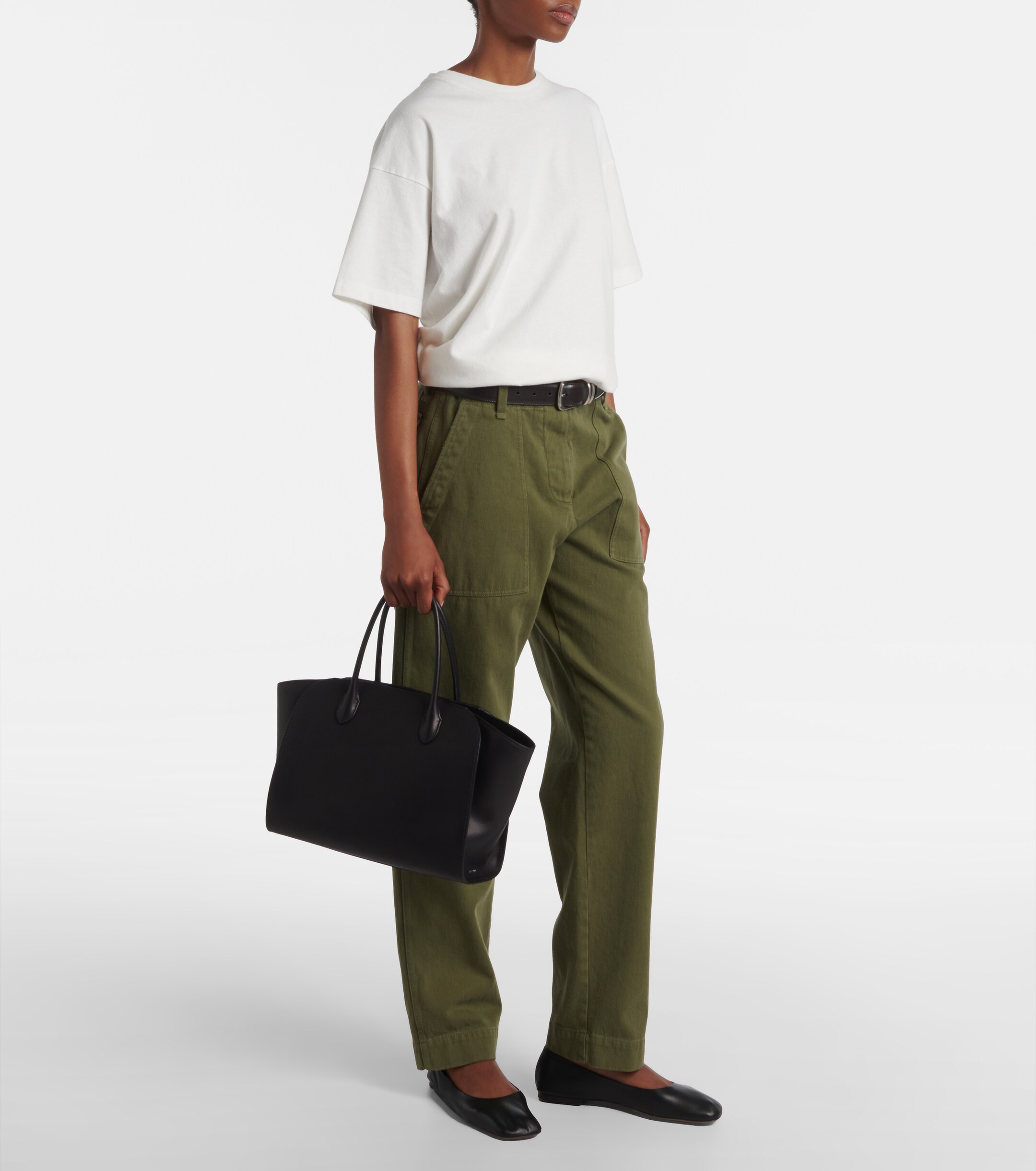 The Row Marlo 12 leather tote bag