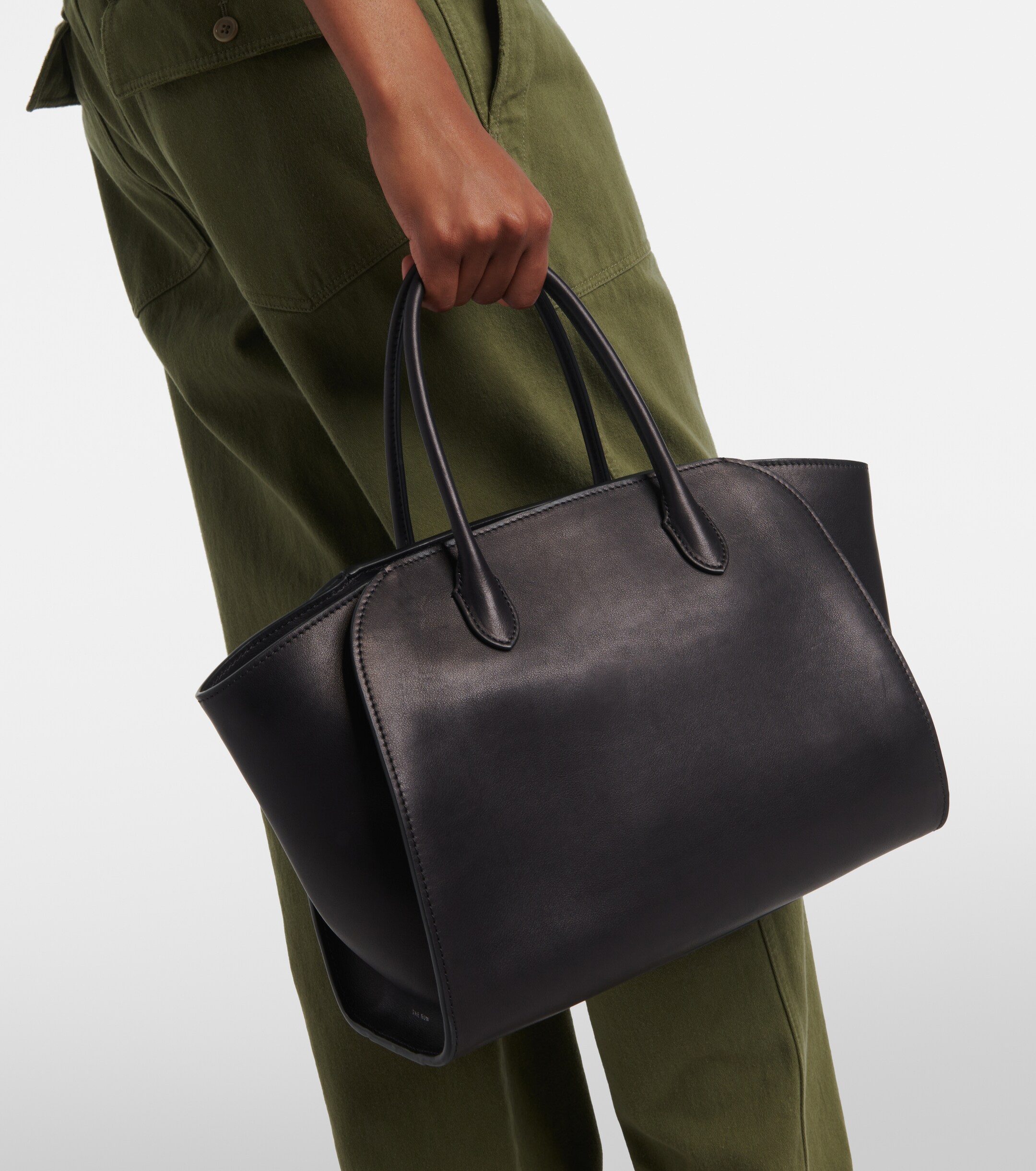 The Row Marlo 12 leather tote bag