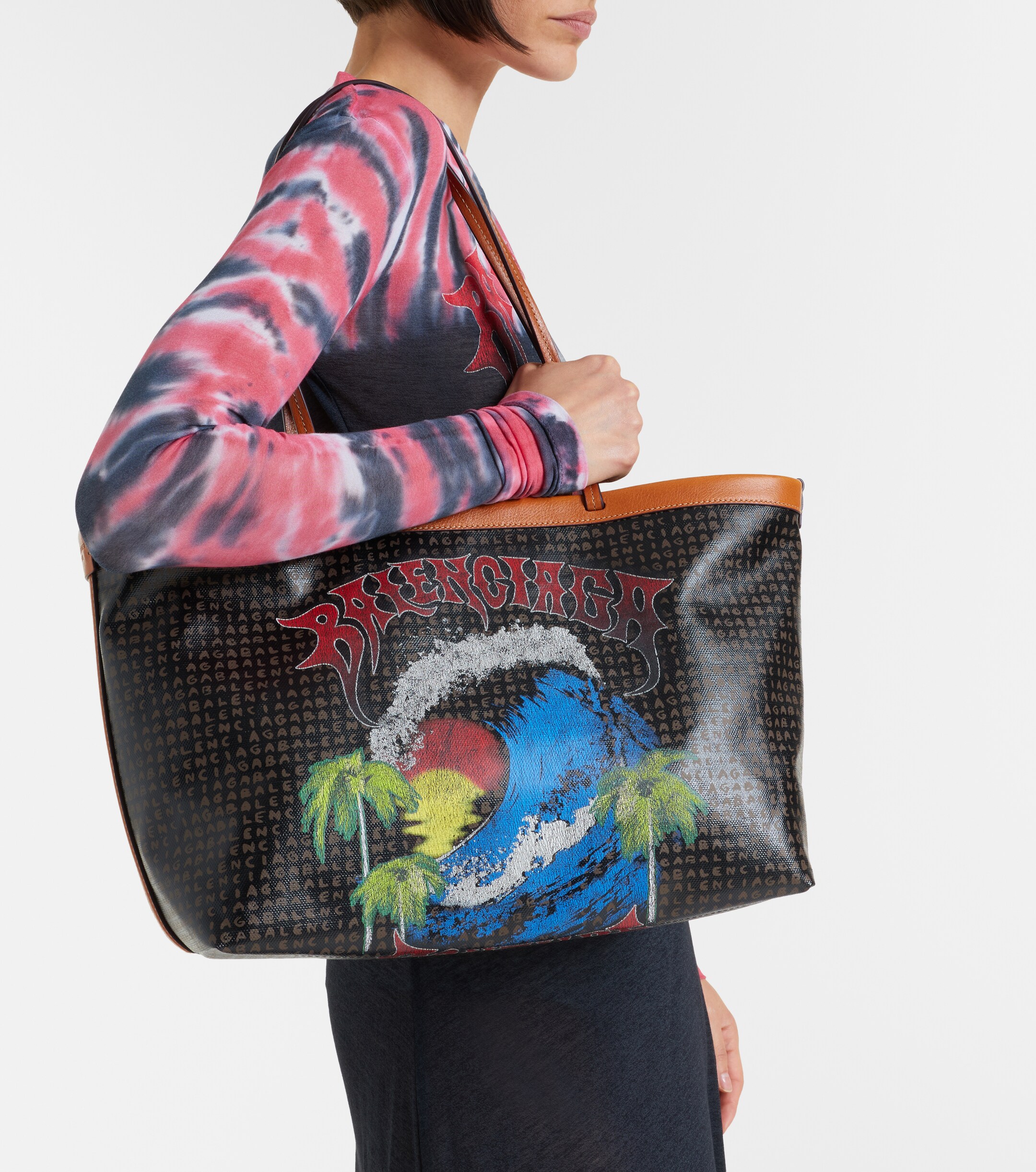 Balenciaga Select Medium canvas tote bag