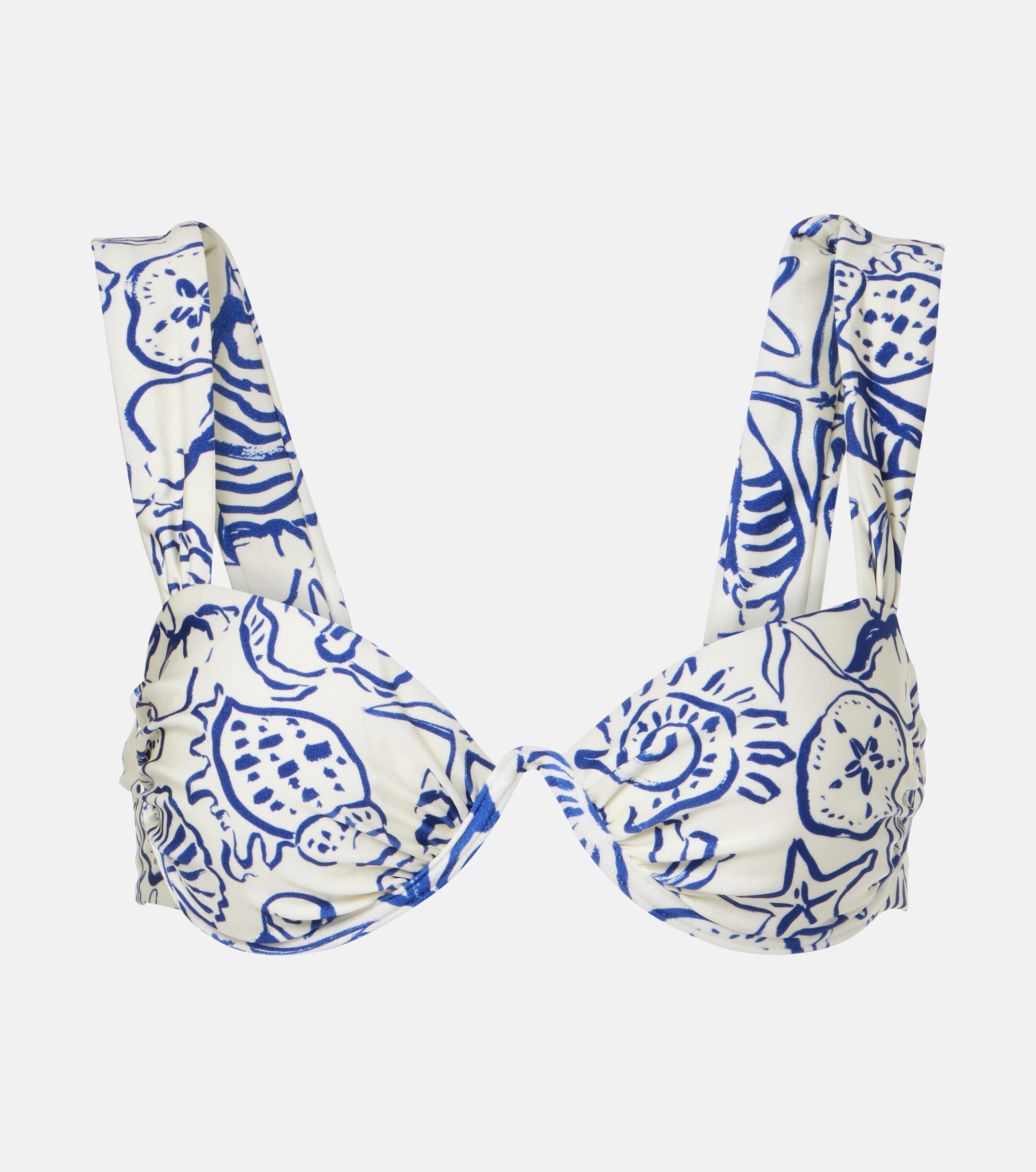 SIMKHAI Simkhai Anniston printed bikini top