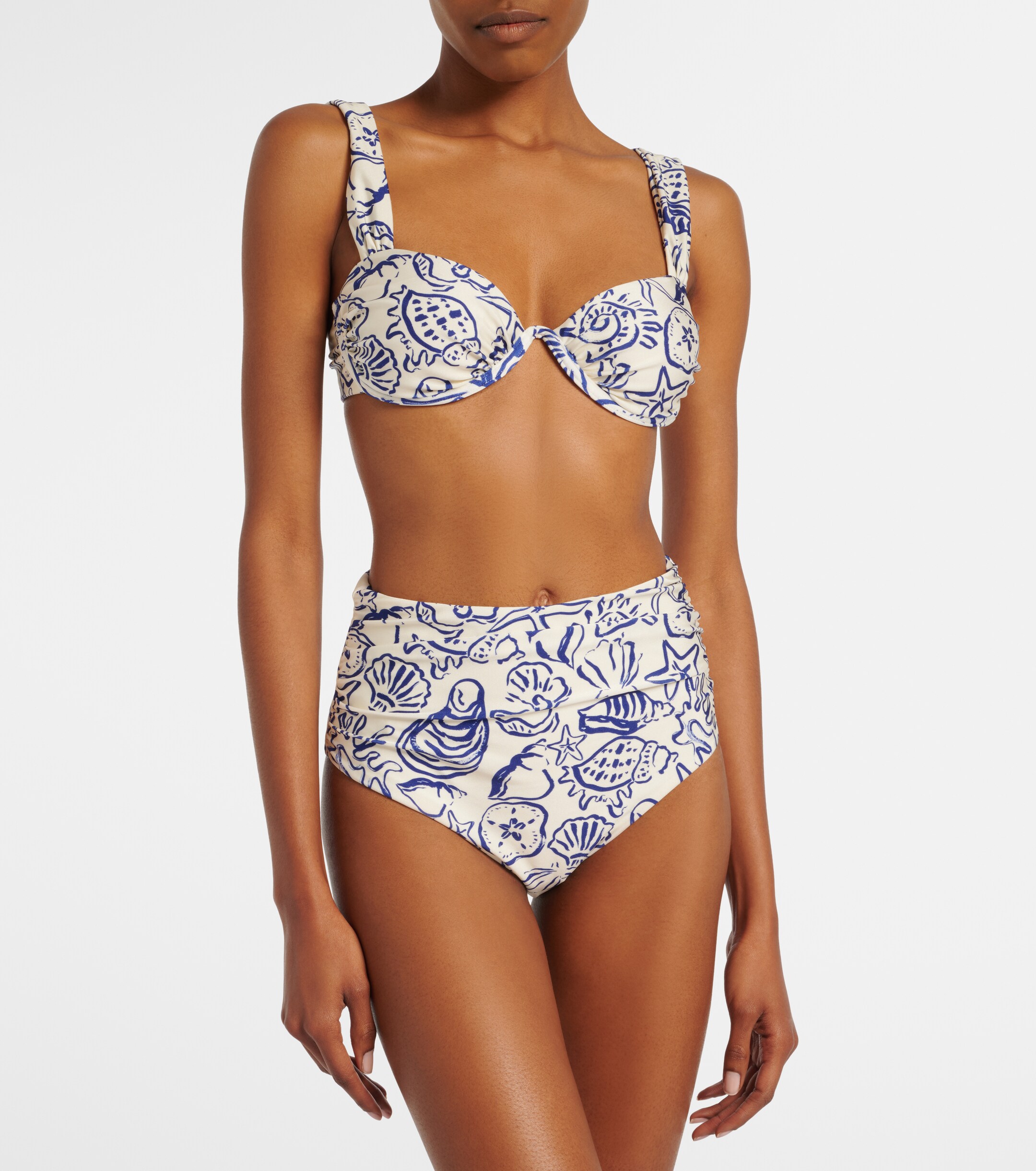 SIMKHAI Simkhai Anniston printed bikini top