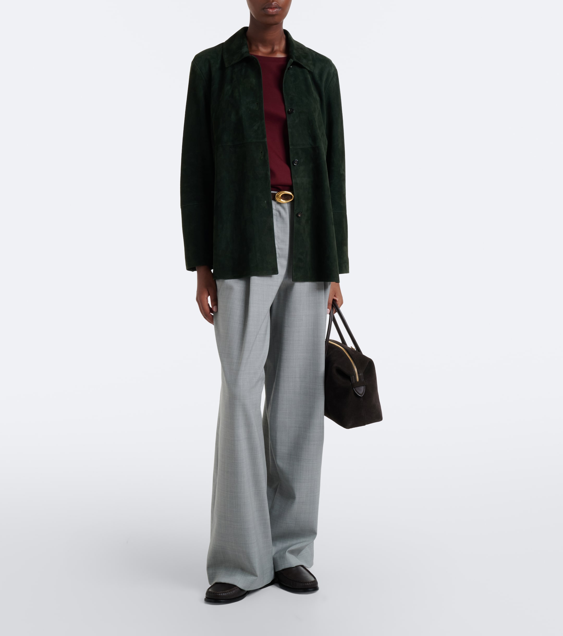 S Max Mara 'S Max Mara Wide-leg pleated virgin wool pants