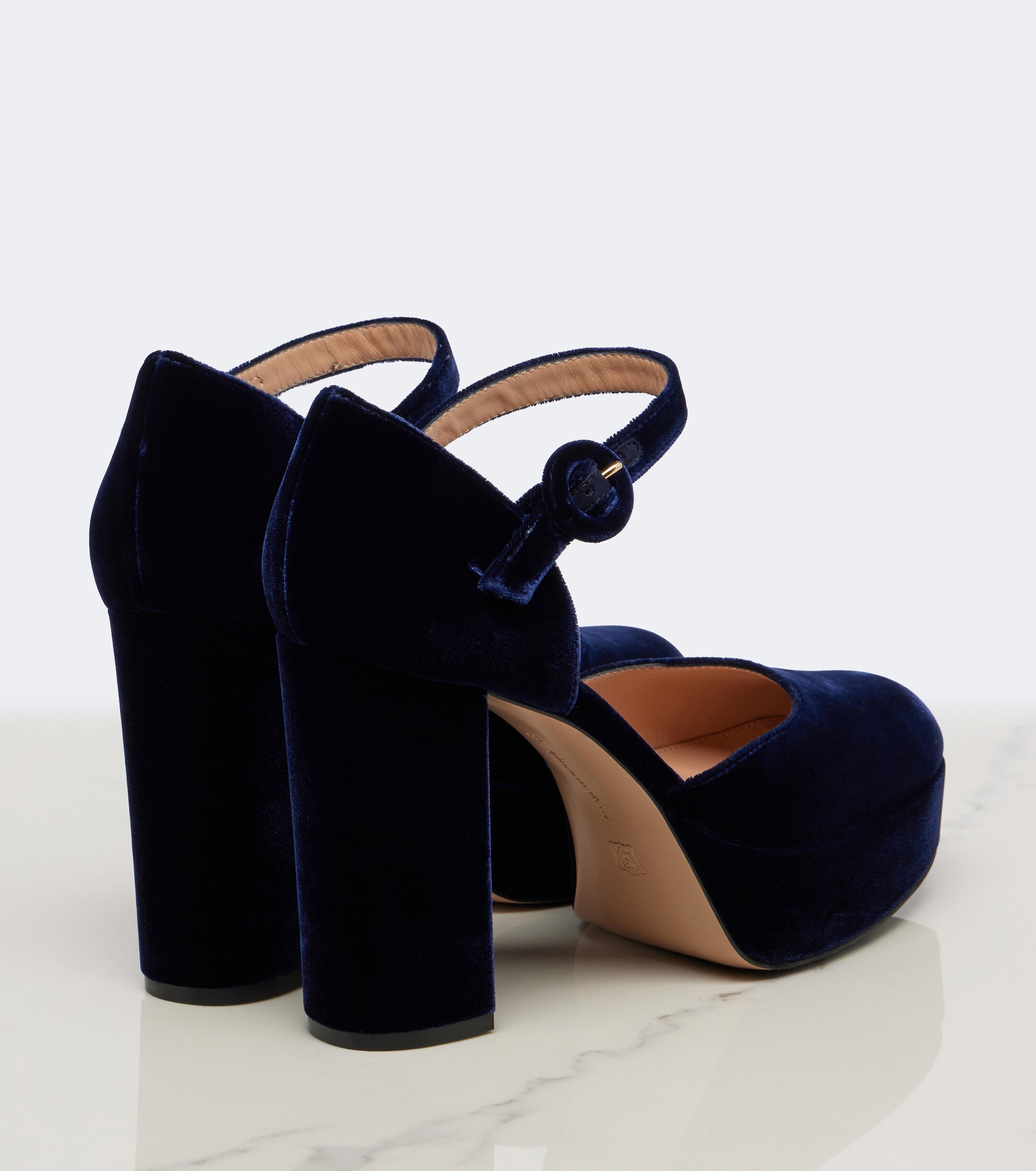 GIANVITO ROSSI Gianvito Rossi Velvet platform pumps