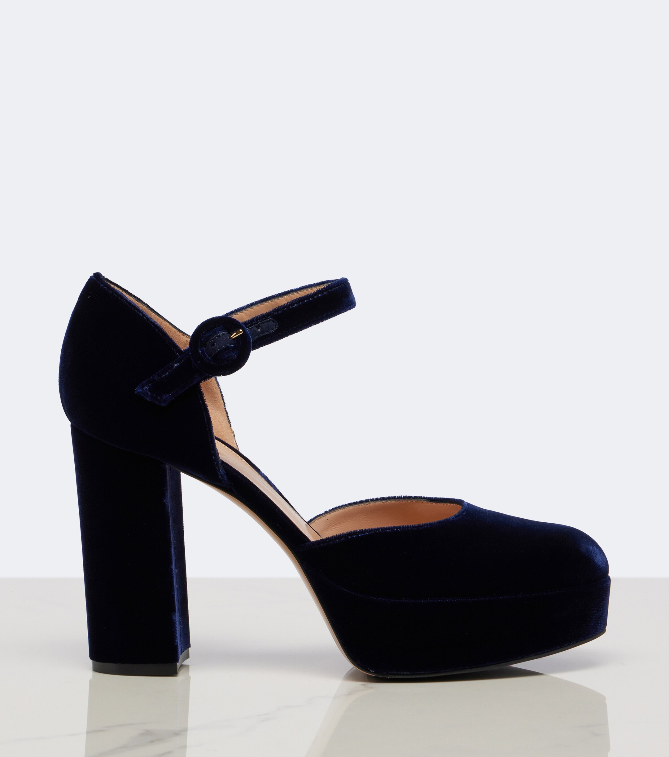 GIANVITO ROSSI Gianvito Rossi Velvet platform pumps