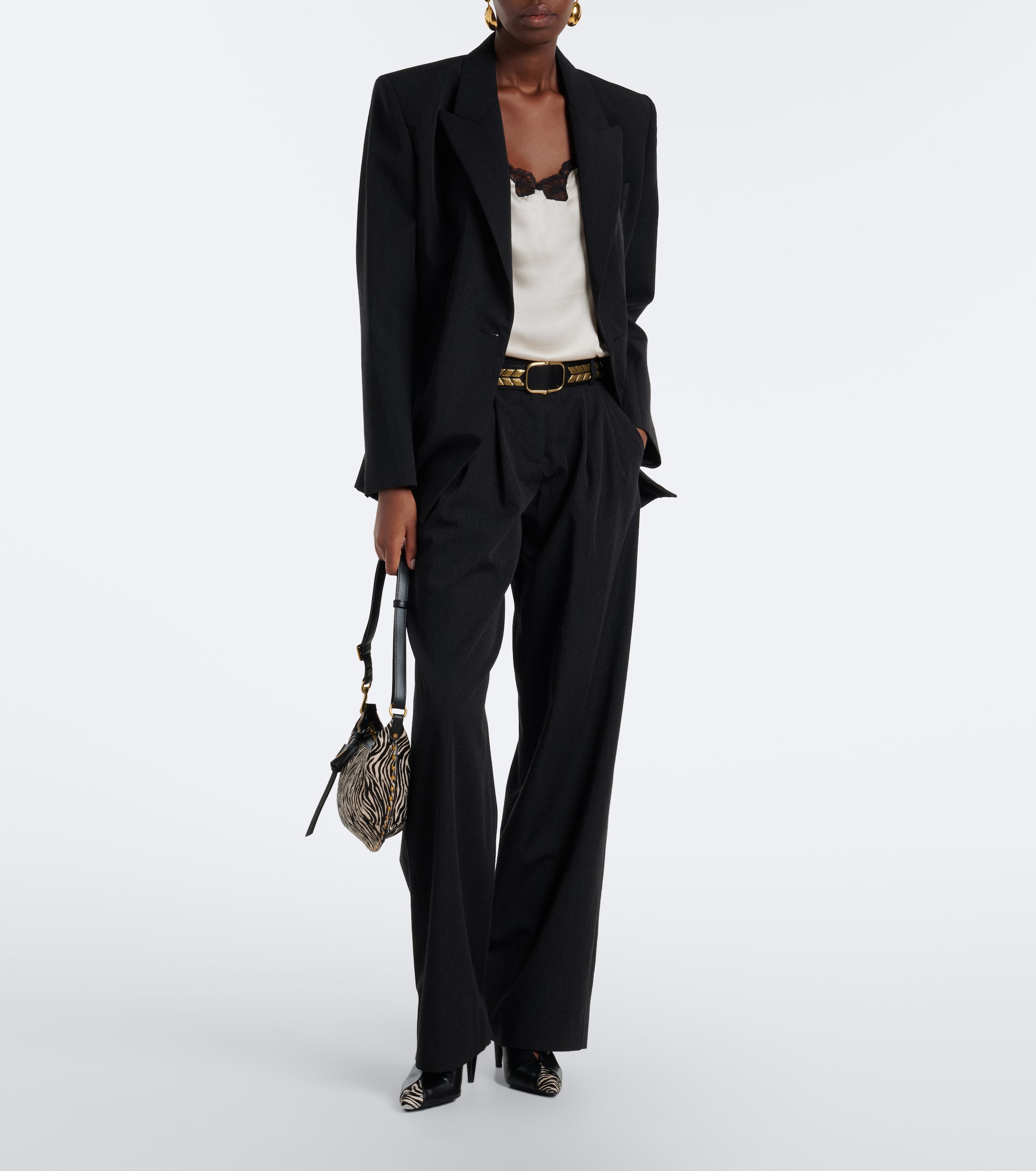 Isabel Marant Isabel Marant Lyda pleated virgin wool straight pants