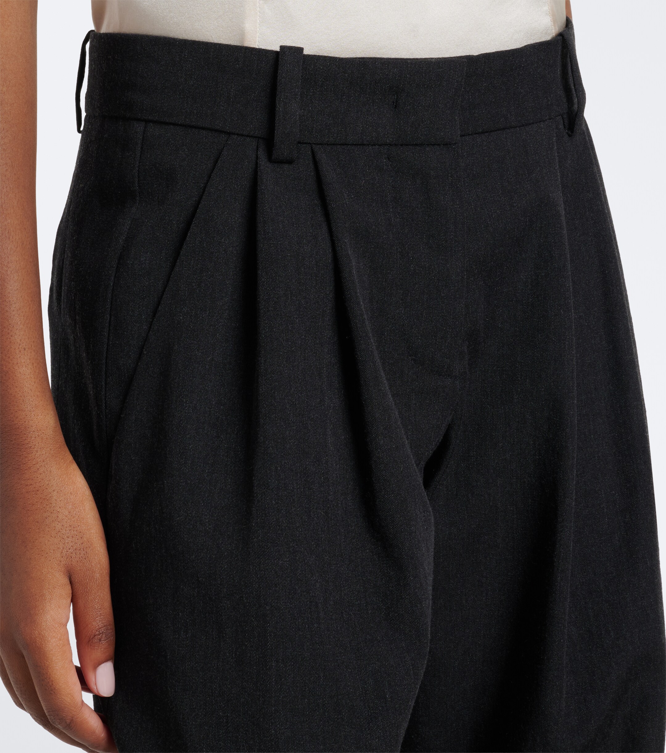Isabel Marant Isabel Marant Lyda pleated virgin wool straight pants