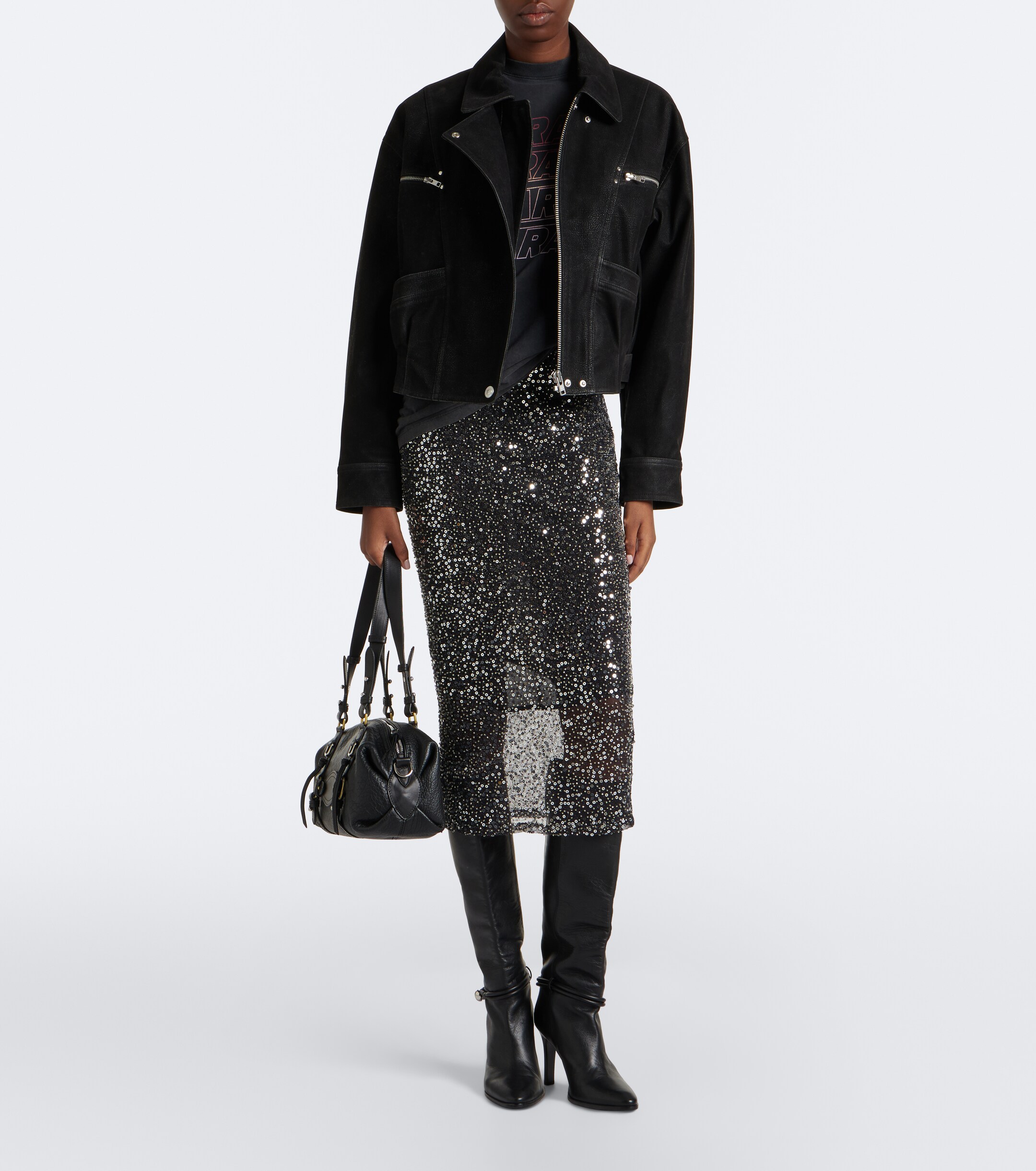 Marant Étoile Marant Etoile Nehjany sequined midi skirt