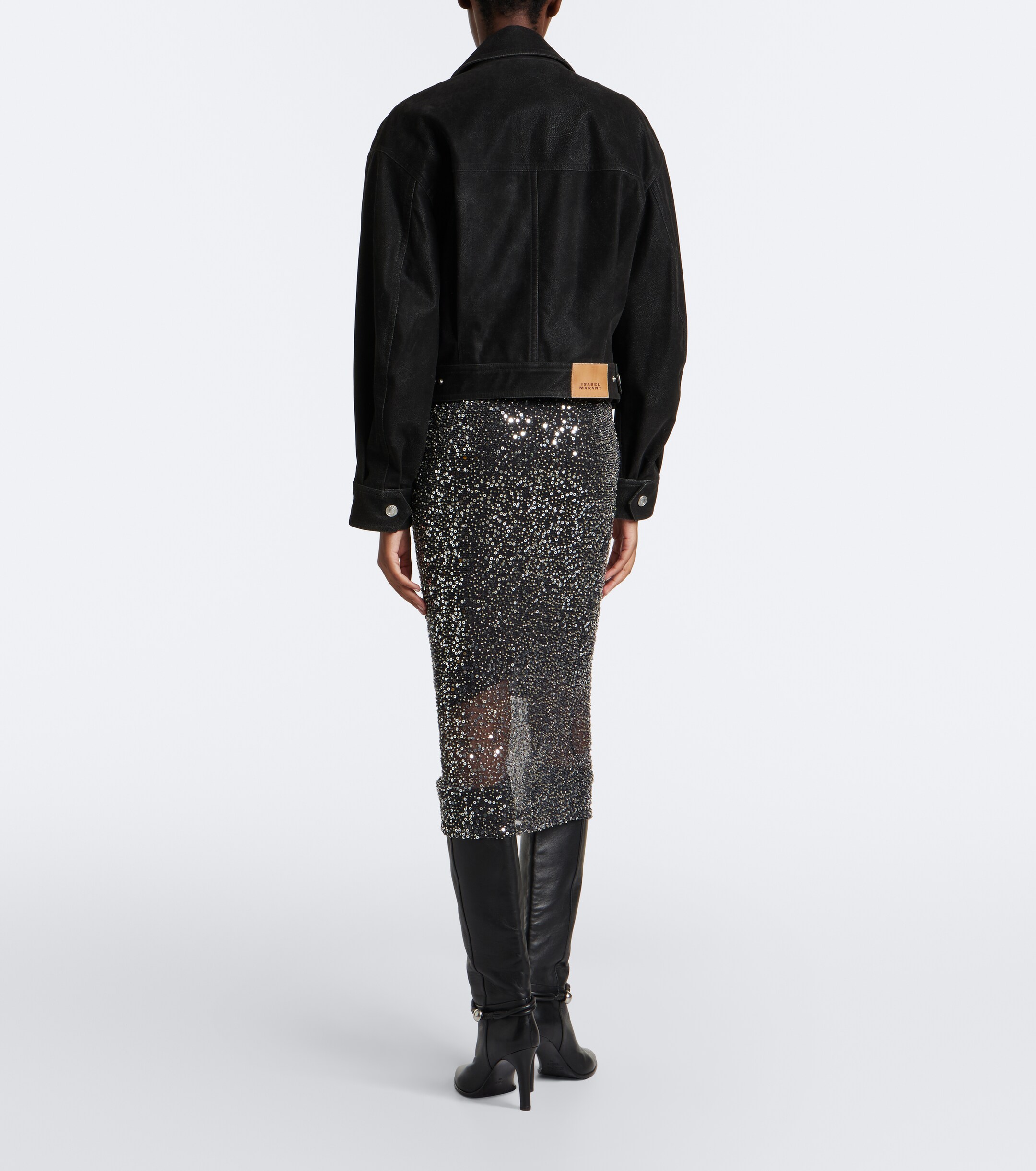 Marant Étoile Marant Etoile Nehjany sequined midi skirt