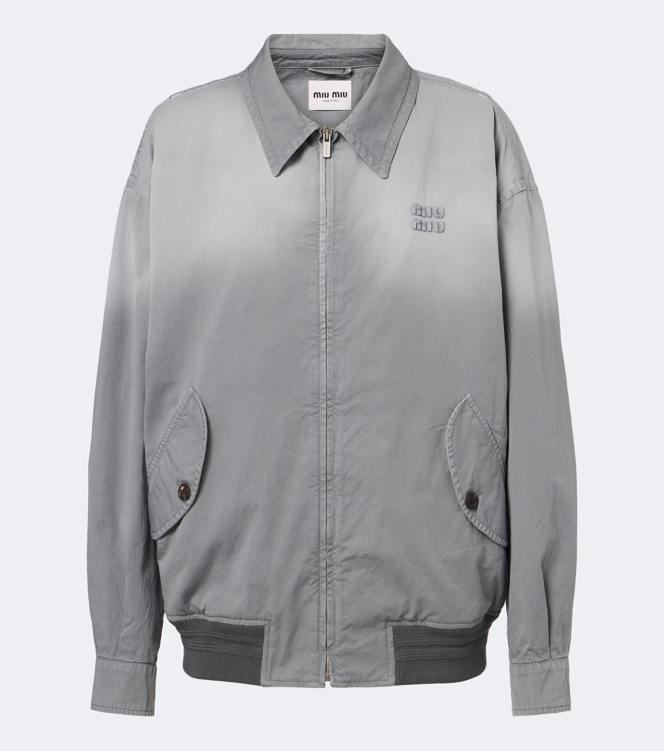 Miu Miu Miu Miu Cotton twill blouson jacket