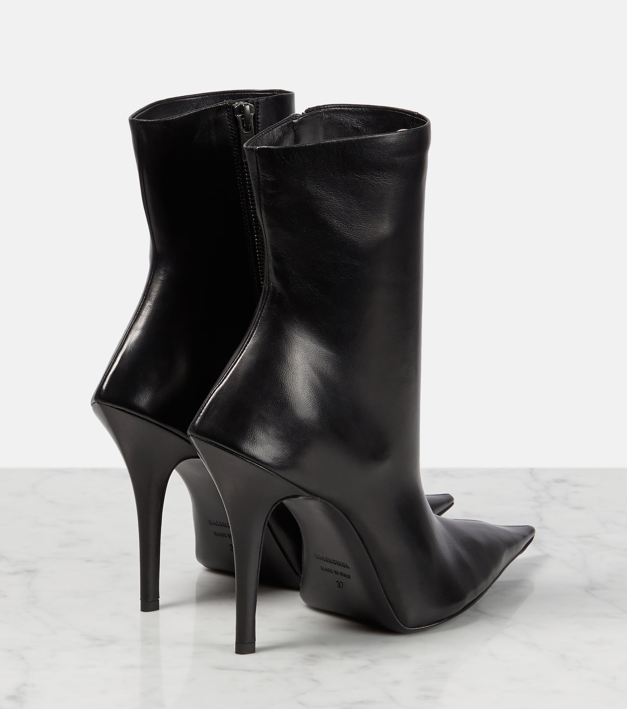 Balenciaga Witch 110 leather ankle boots