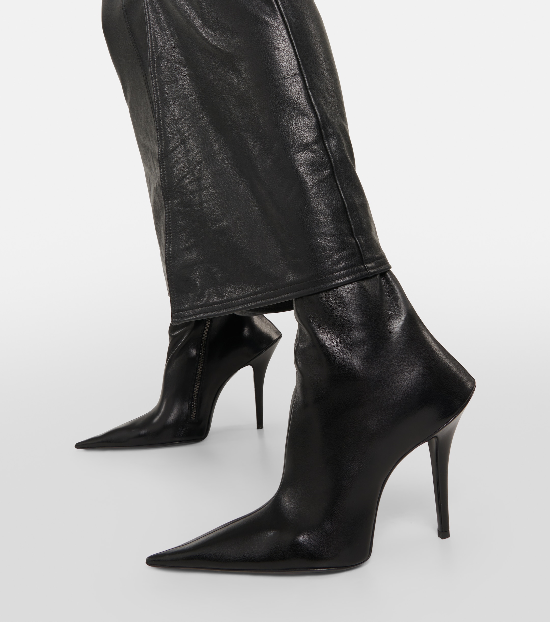 Balenciaga Witch 110 leather ankle boots